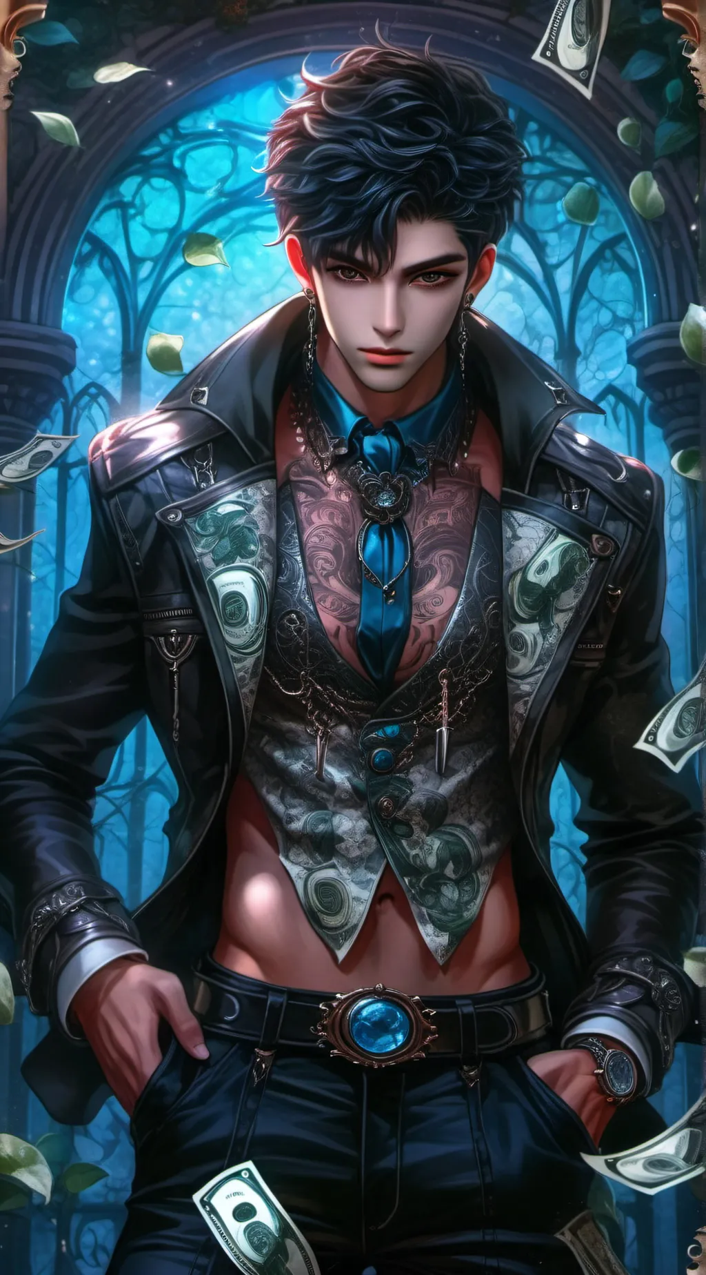 ai character: Xavier  background