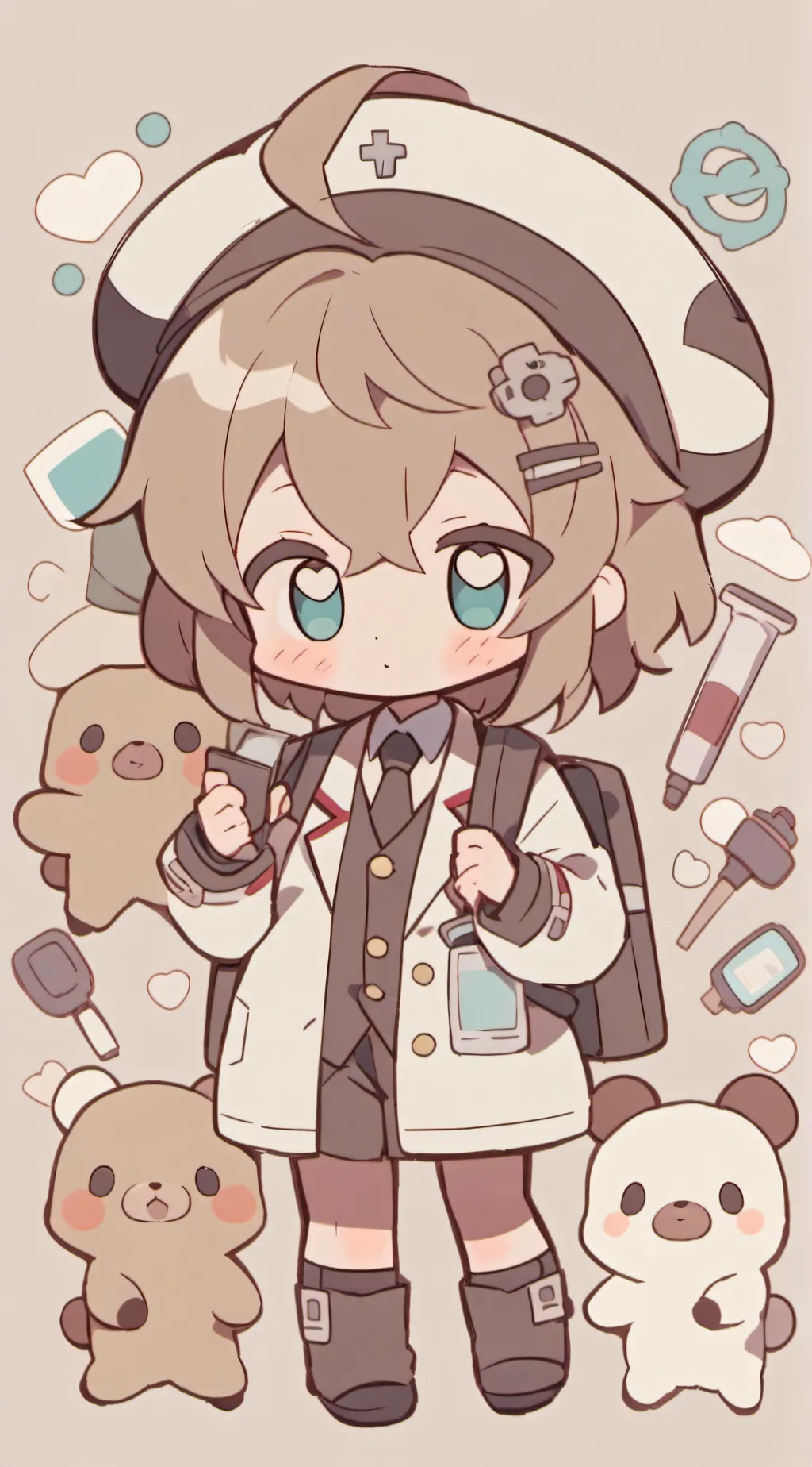 ai character: laboratory  background