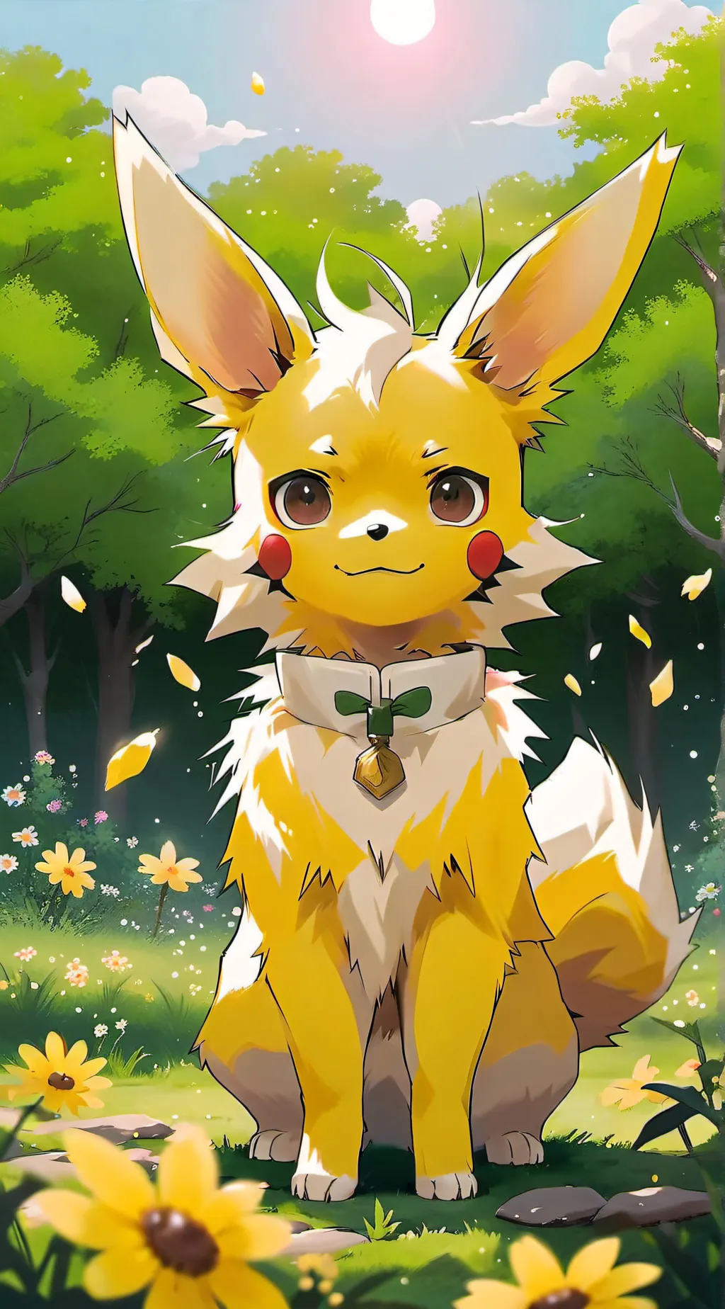 ai character: jolteon! background