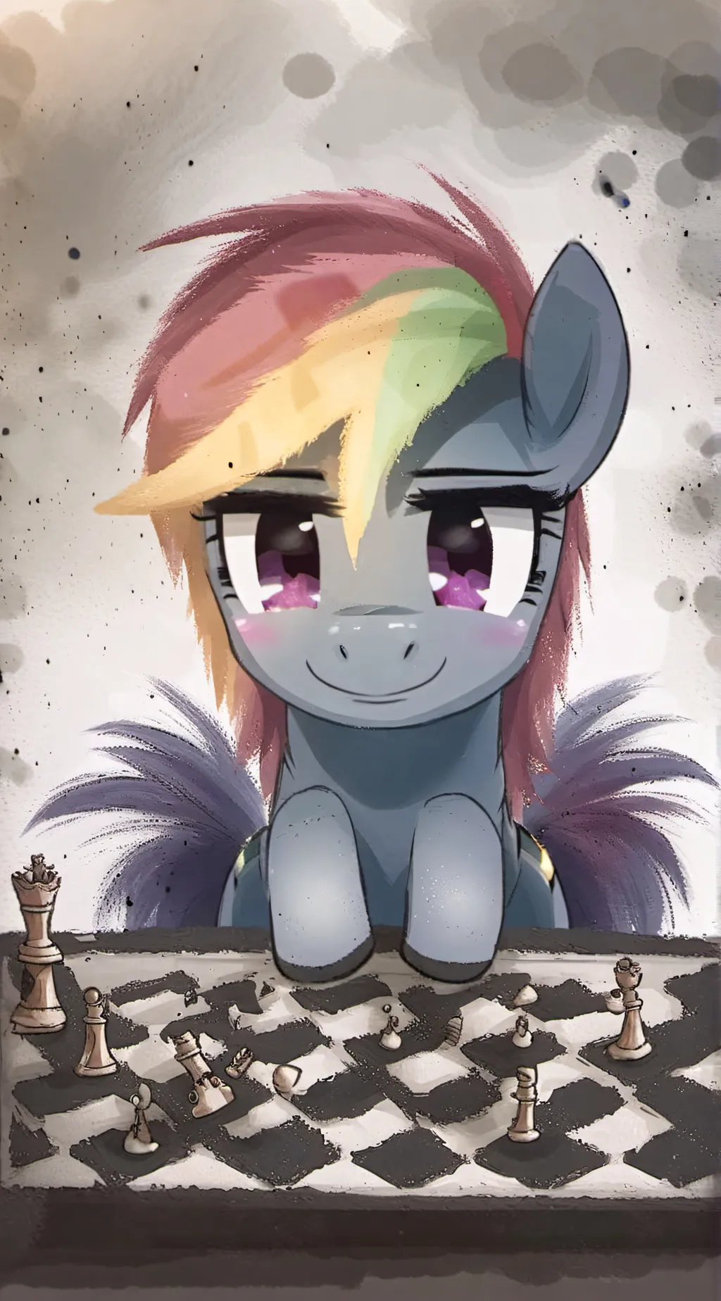 ai character: defeated. (MLP)  background