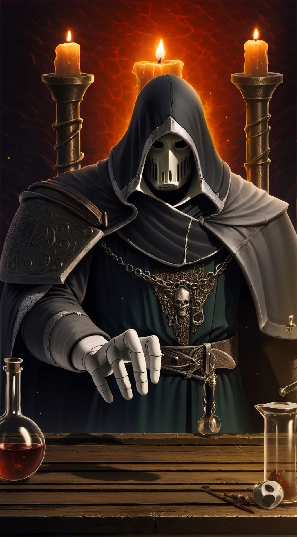 ai character: blight  background