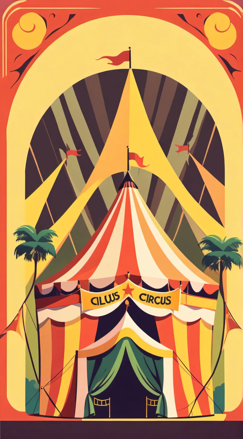 ai character: digital circus  background