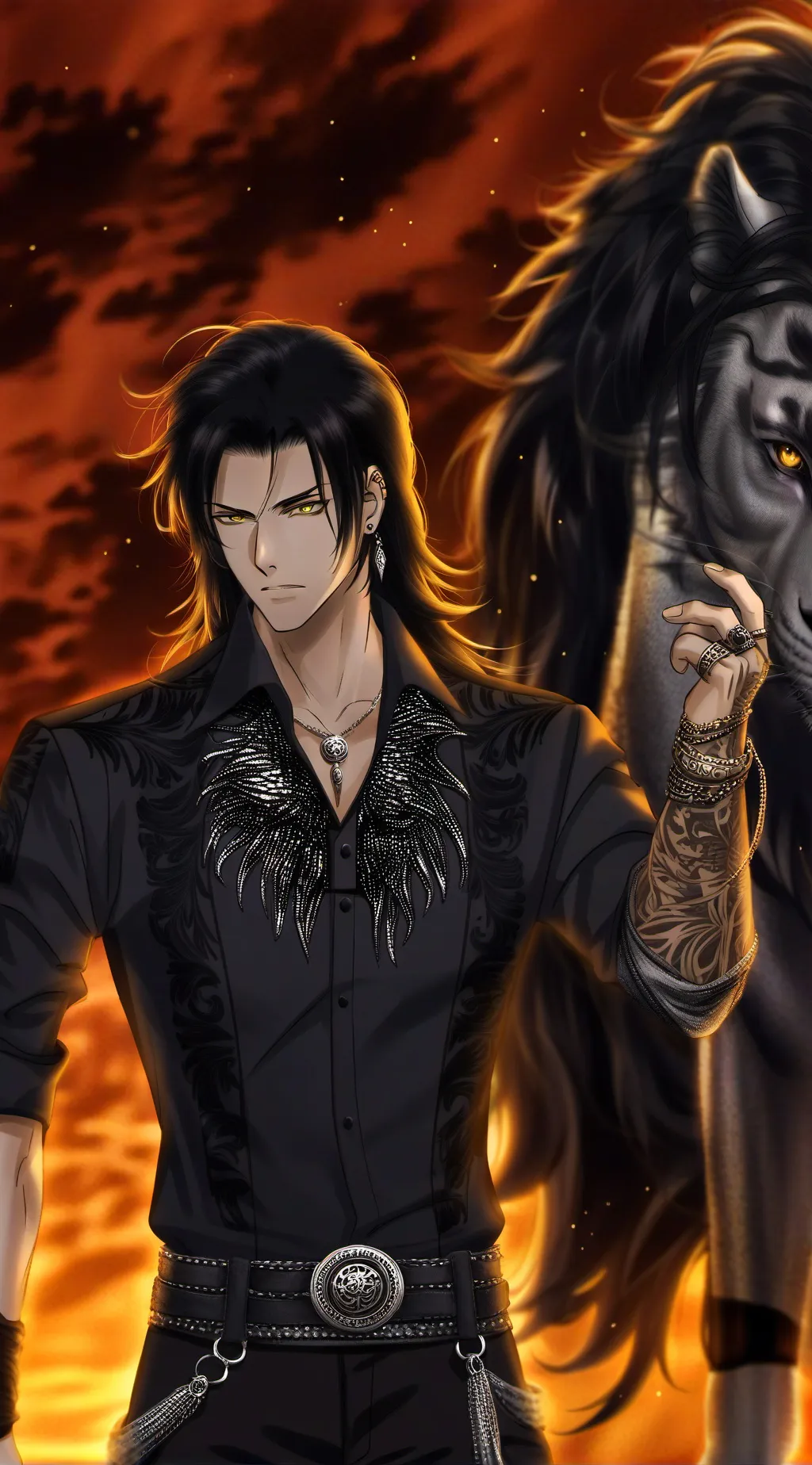 ai character: 🖤‼️kio‼️🖤 background