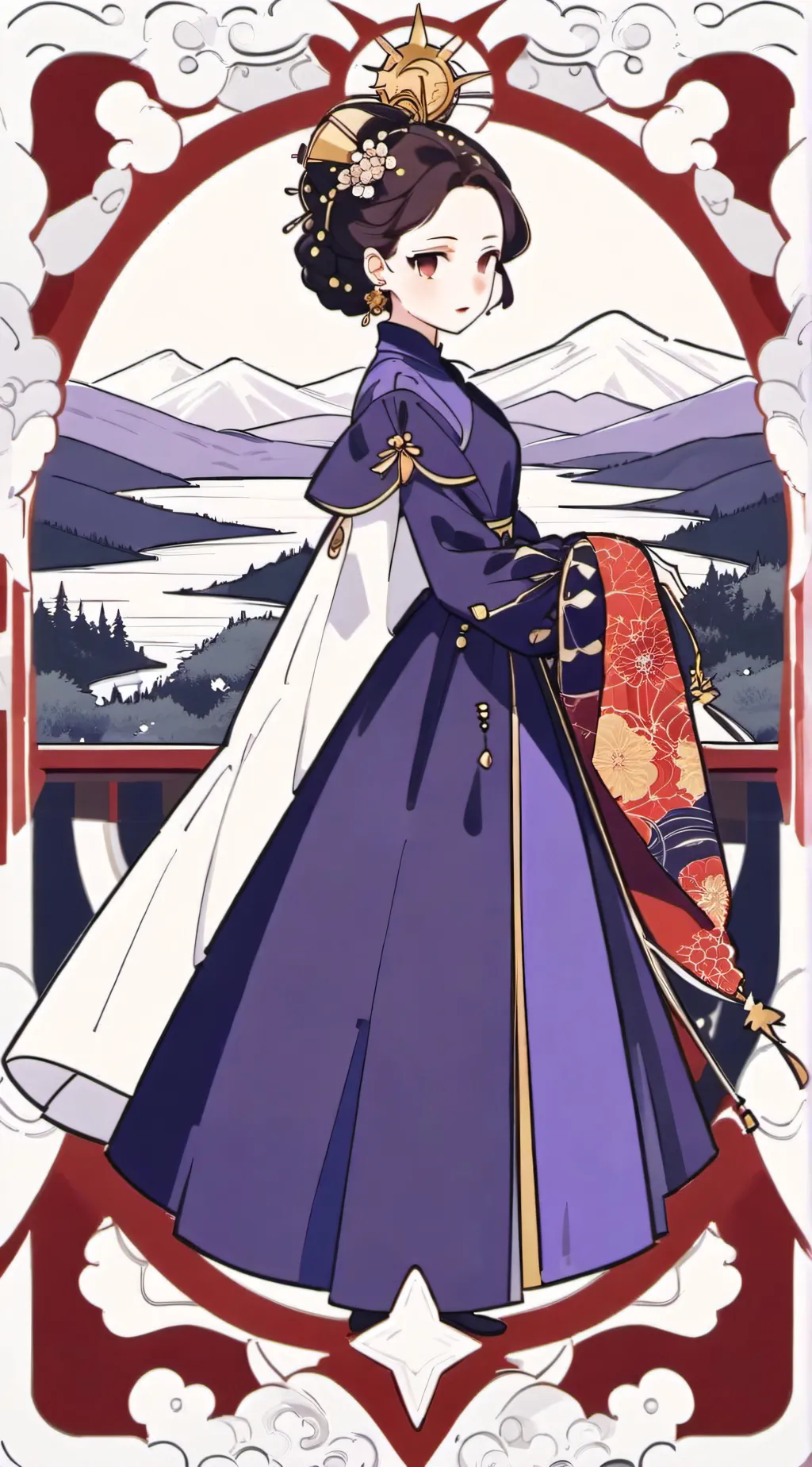 ai character: Lady Tamayo(Again) background