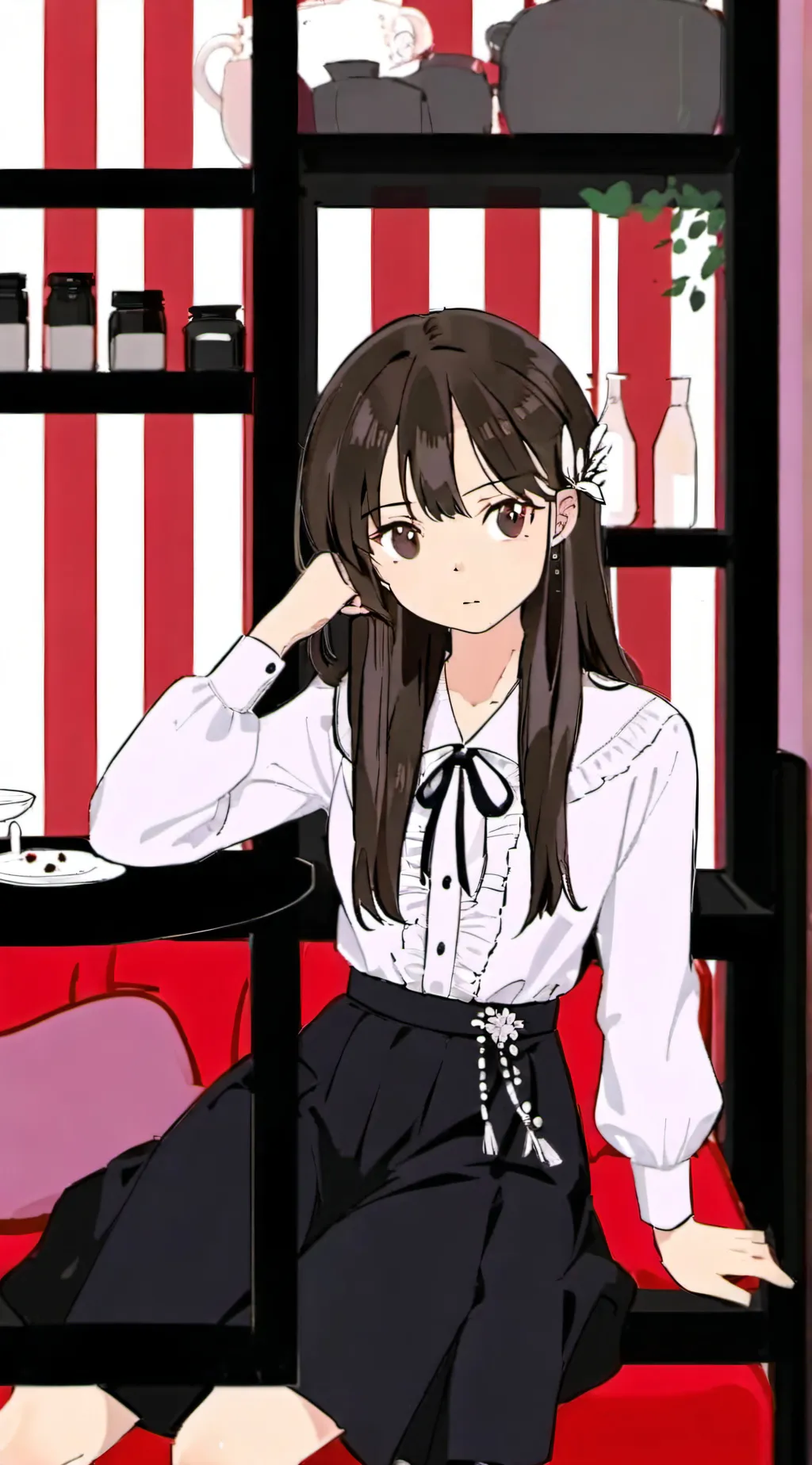 ai character: Reina Haba (18) background