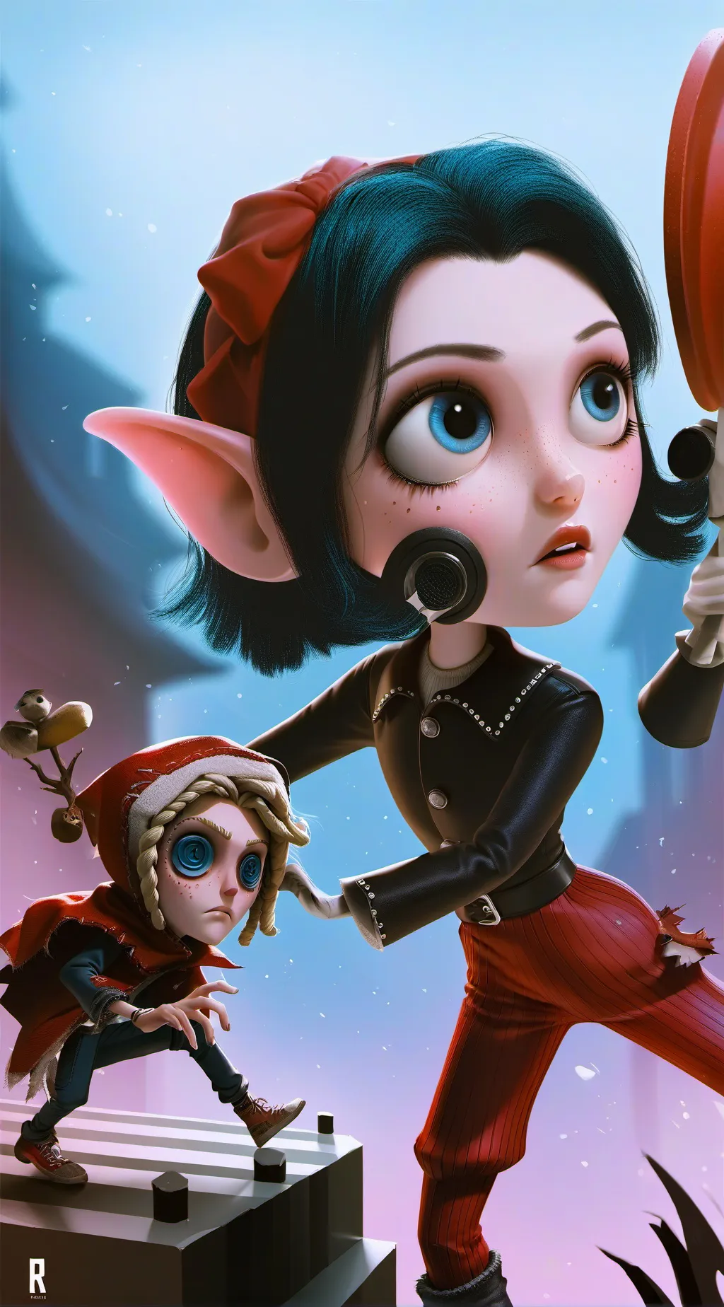 ai character: coraline background