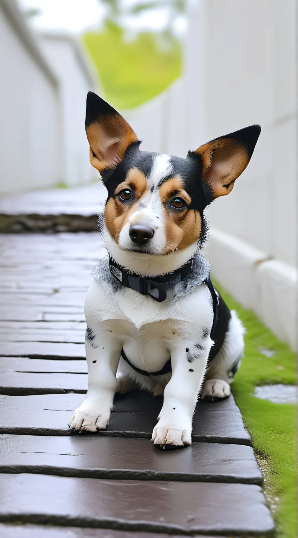 ai character: Twinkie🐶🐚🥖 background