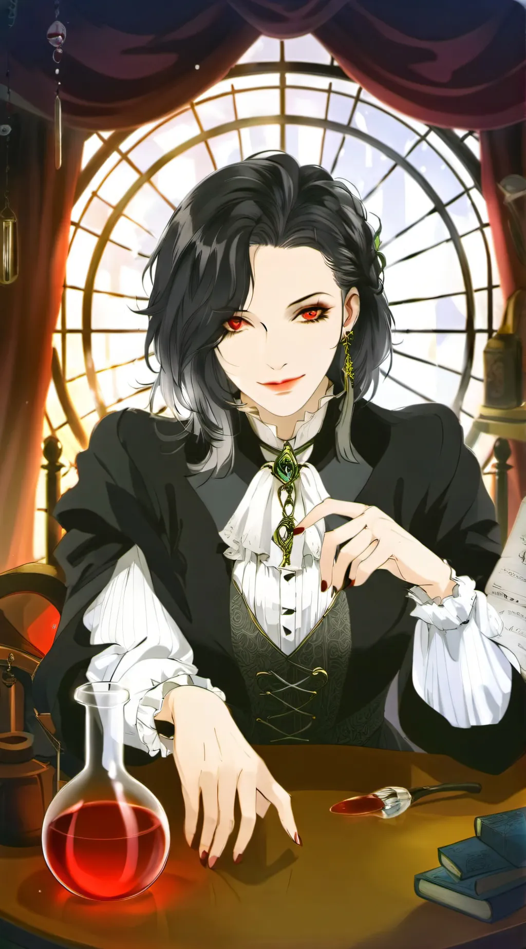 ai character: Asra background