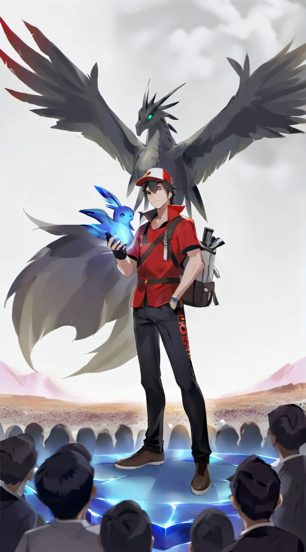 ai character: Pokemon×kny background
