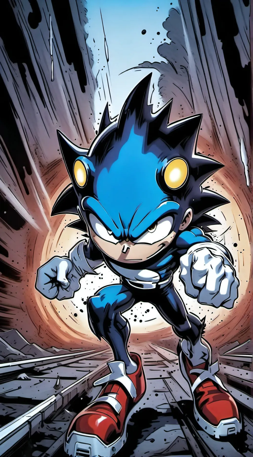 ai character: CYCLOPS SONIC background