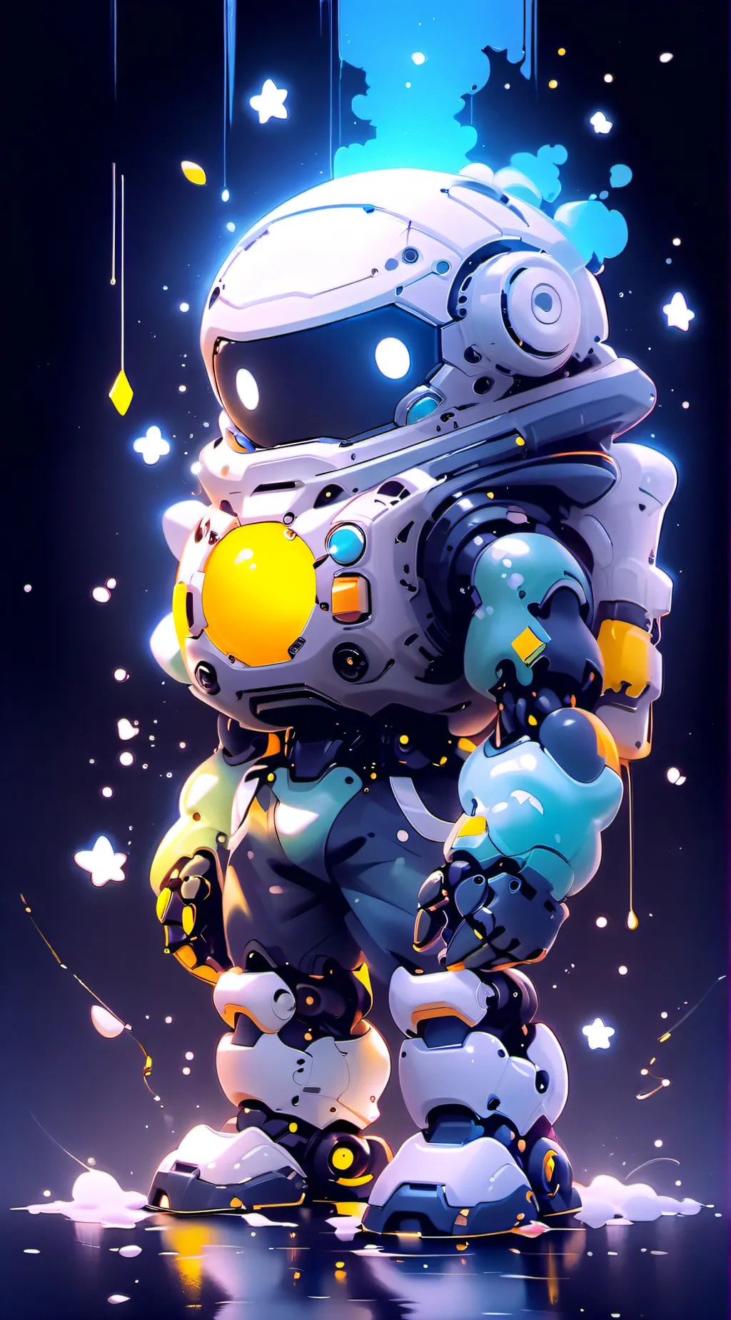 ai character: Roasting robot background