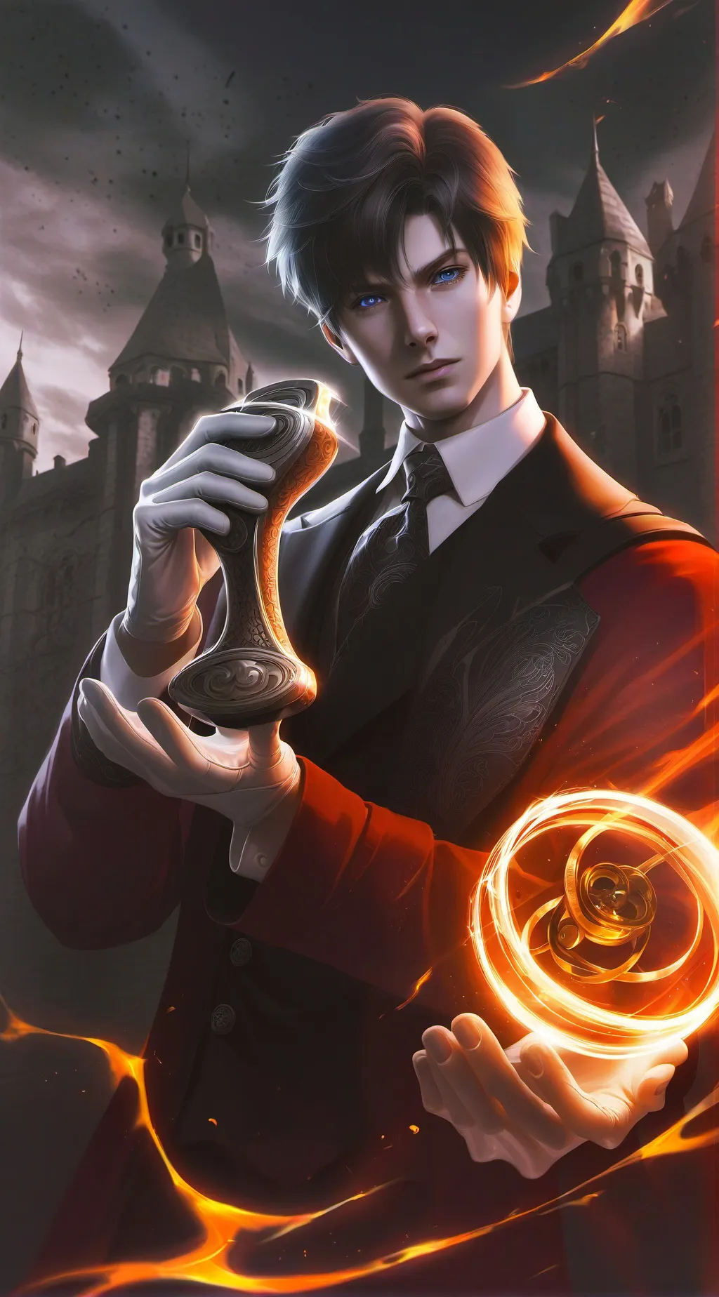 ai character: Hogwarts!!  background