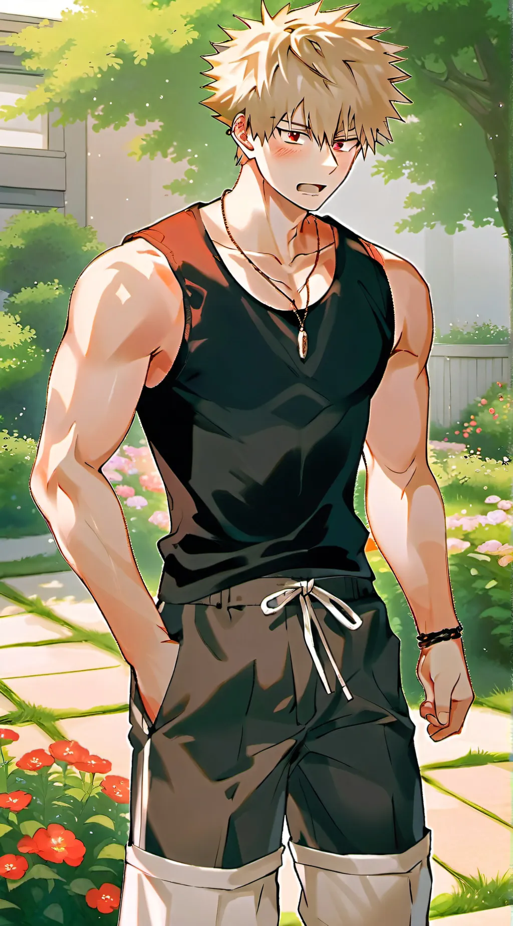 ai character: Bakugo  background