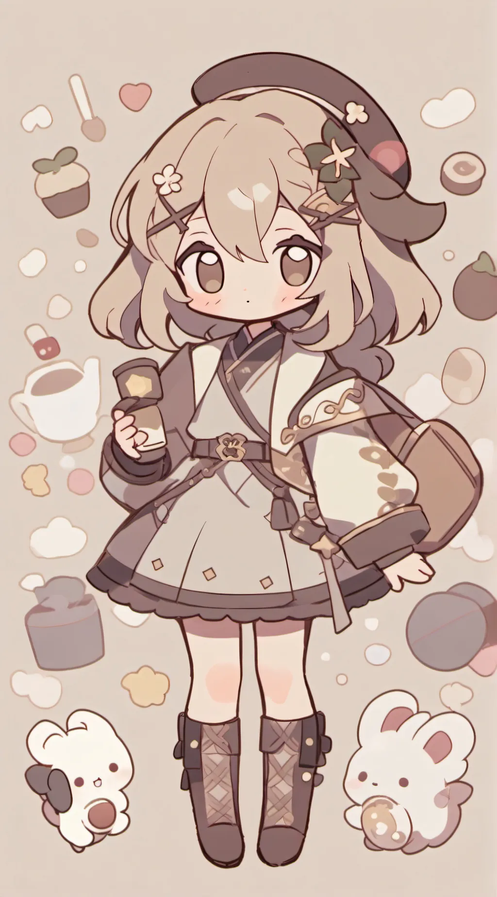 ai character: JJK again again  background