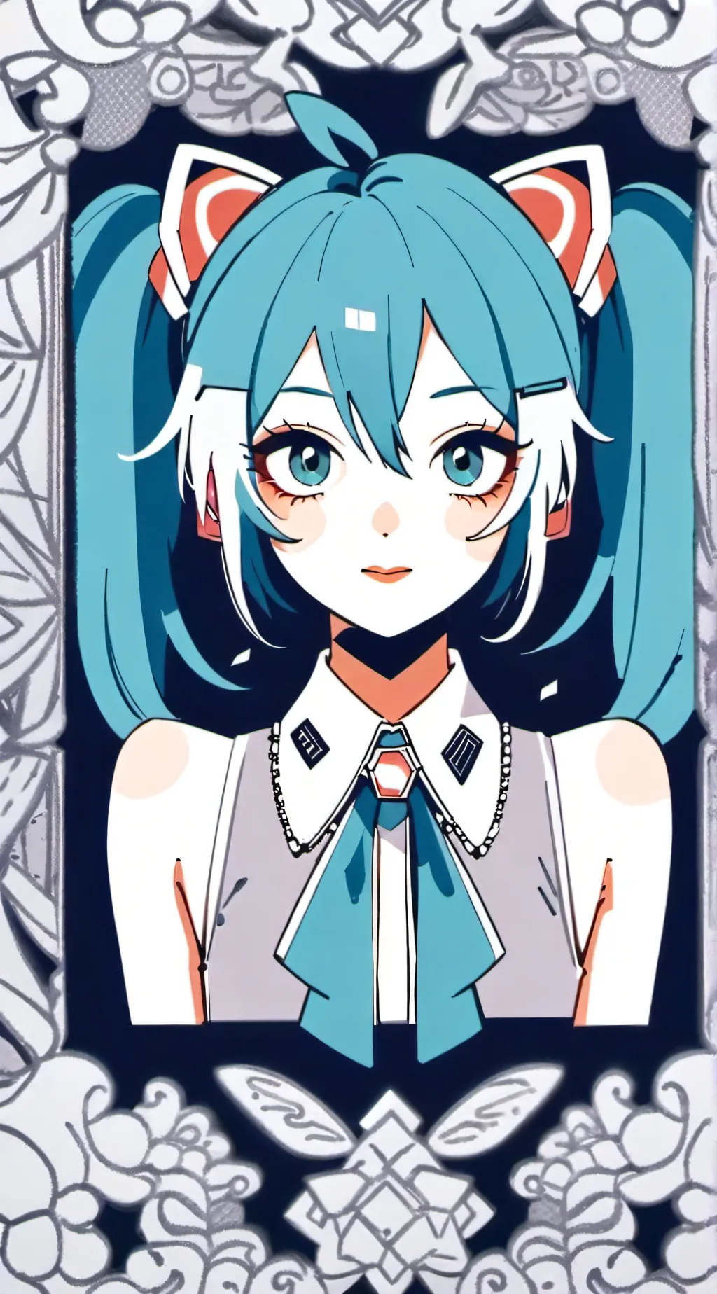 ai character: Hatsune Miku background