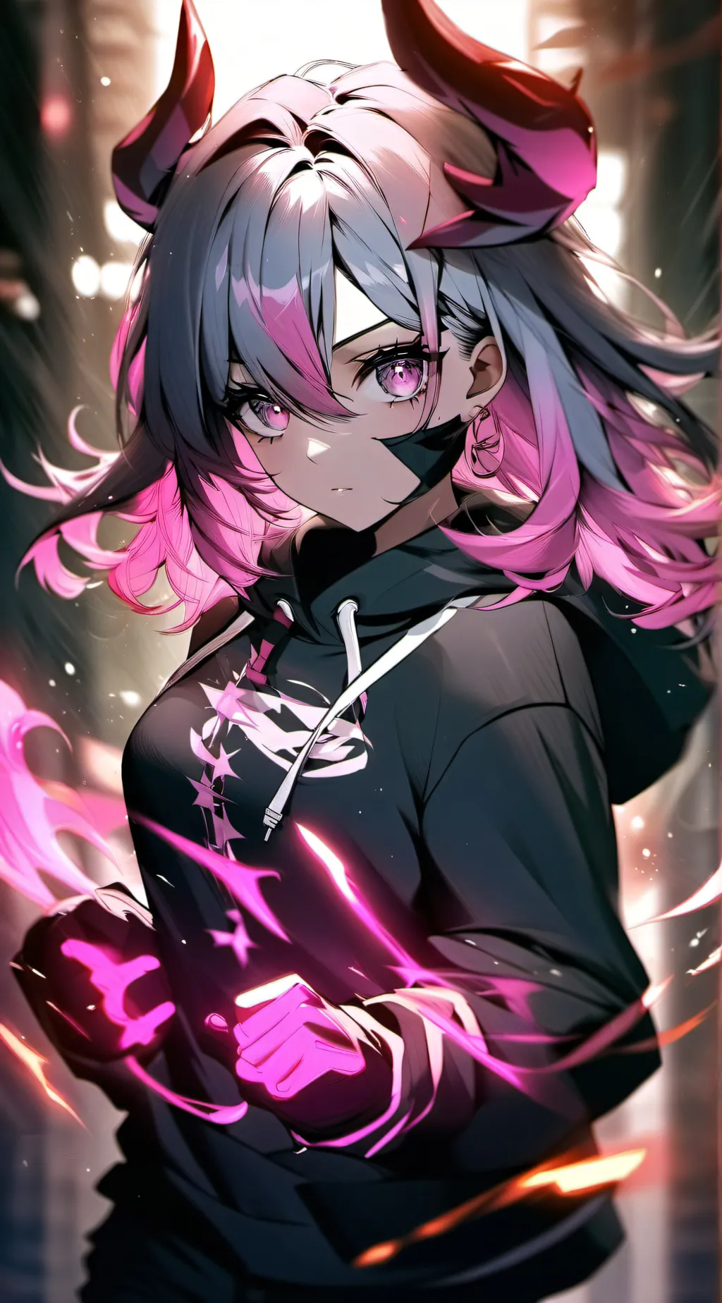 ai character: Mha + Your School  background