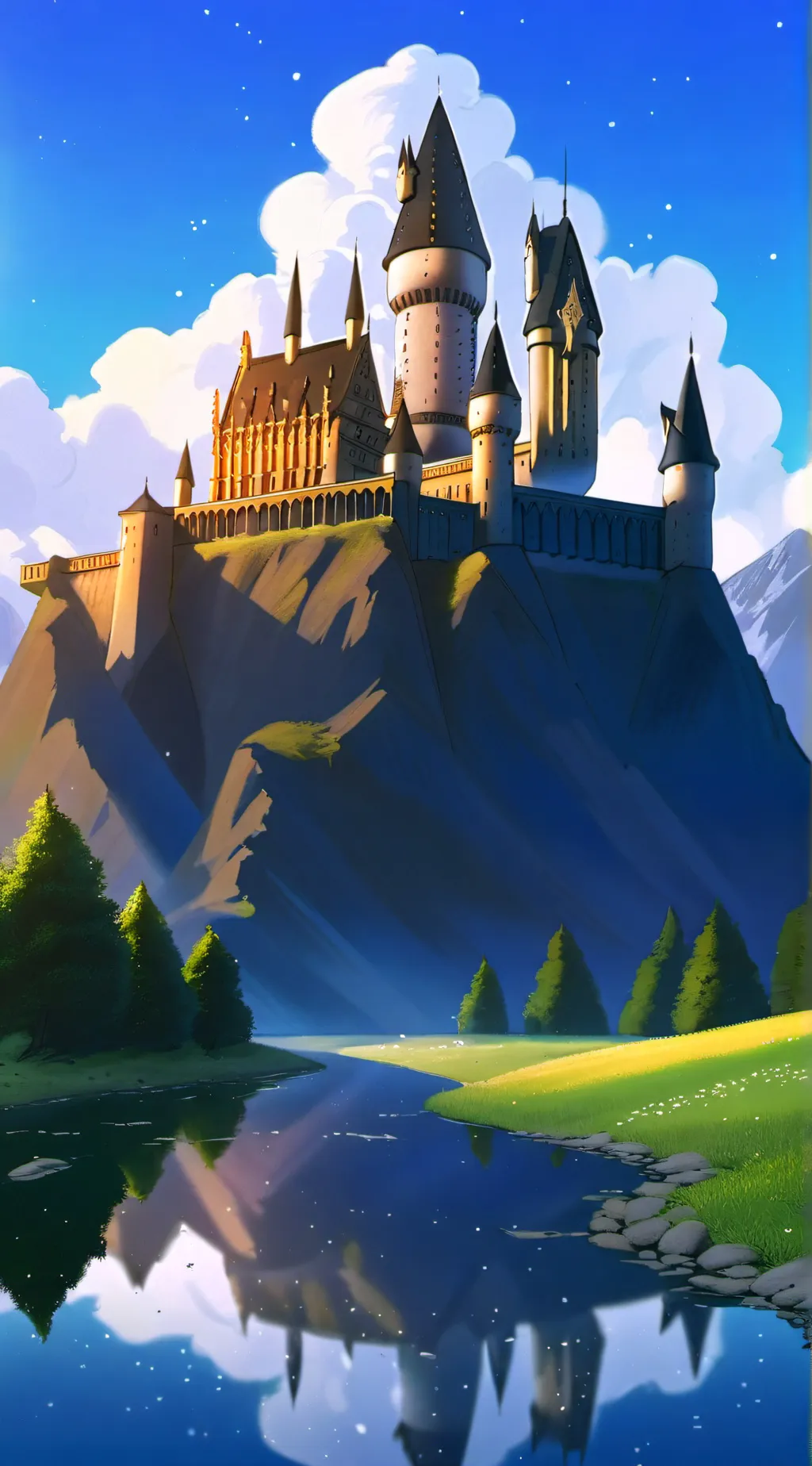 ai character: Hogwarts background