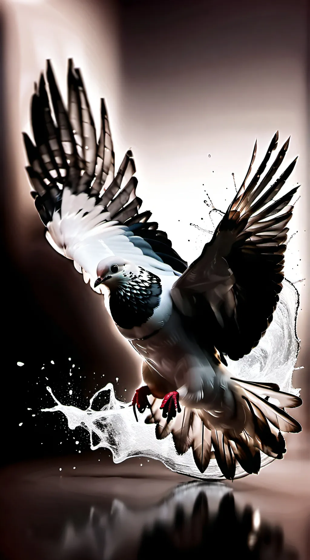 ai character: pigeon  background