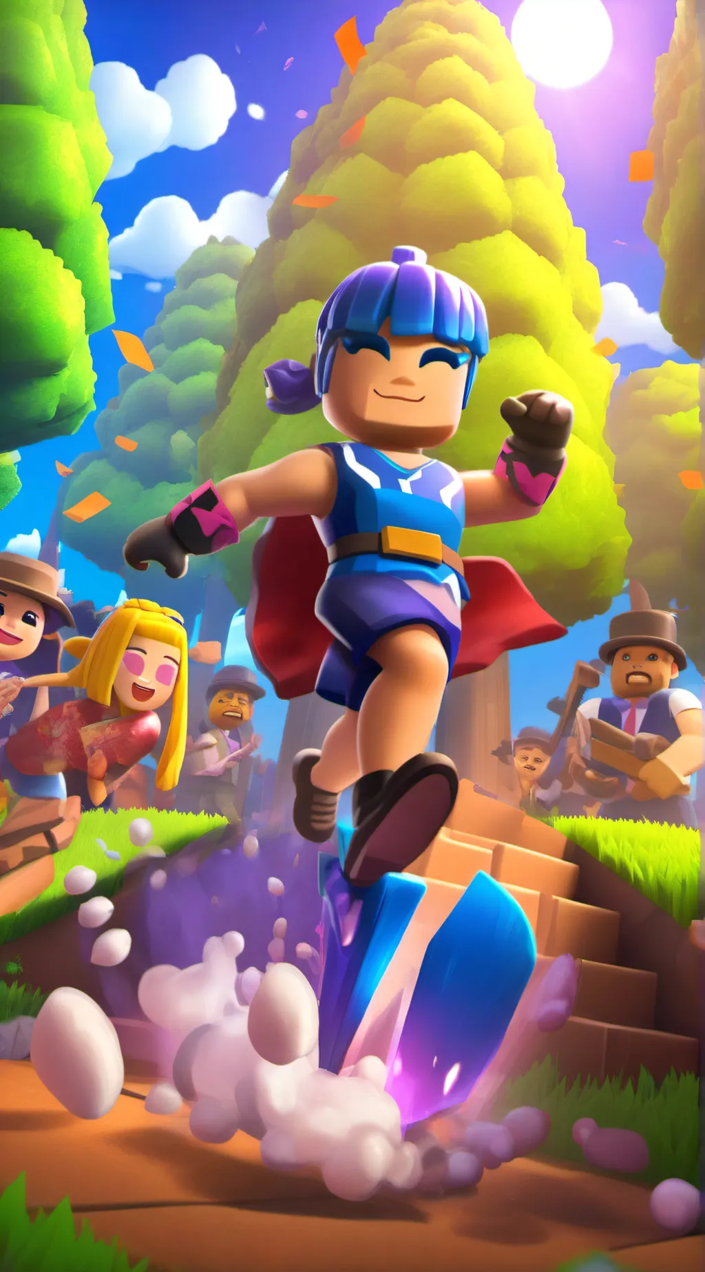 ai character: bacon hair background