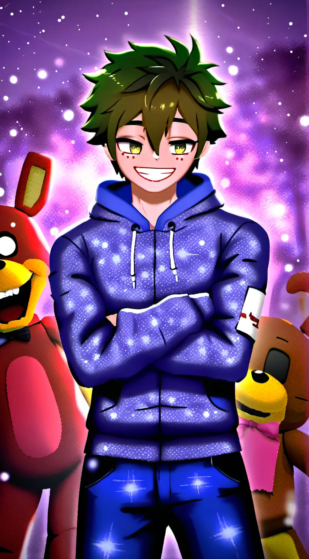 ai character: Michael afton  background