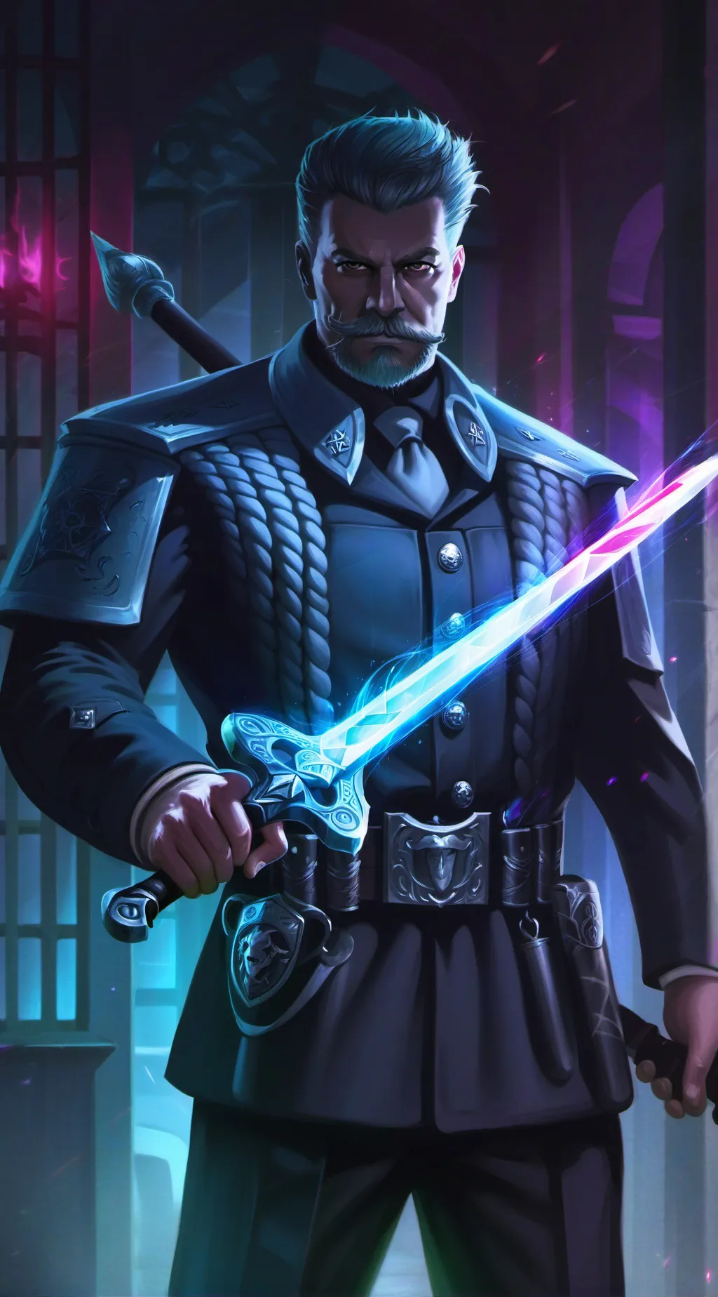 ai character: Evil guard background