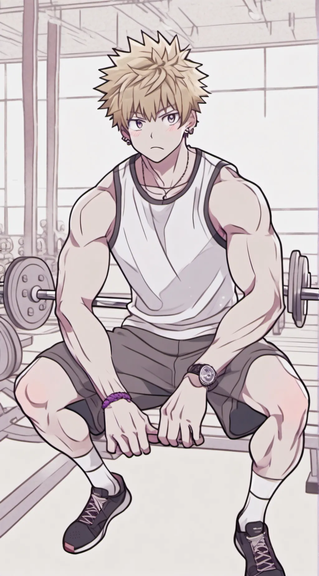 ai character: bakugo  background