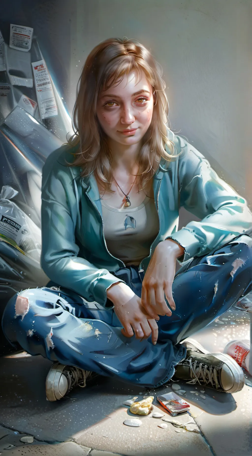 ai character: Snowiii background