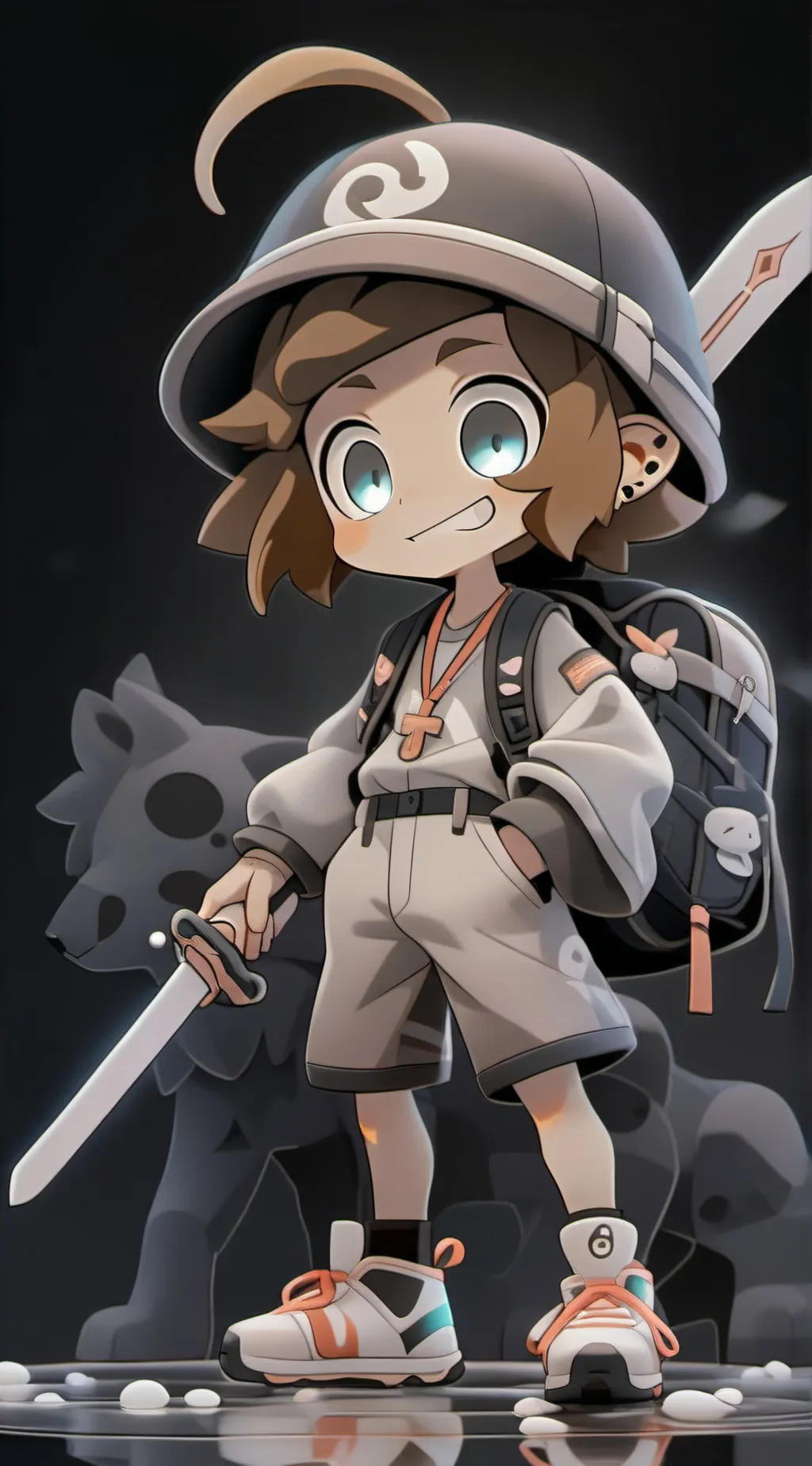 ai character: ugg background