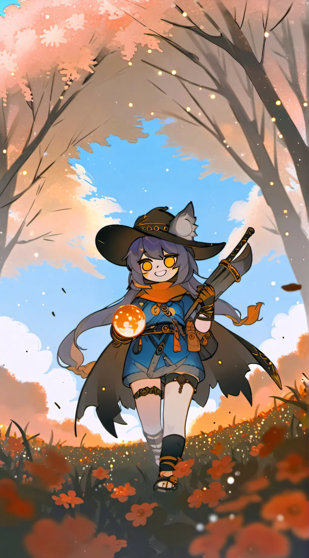 ai character: uzi  background