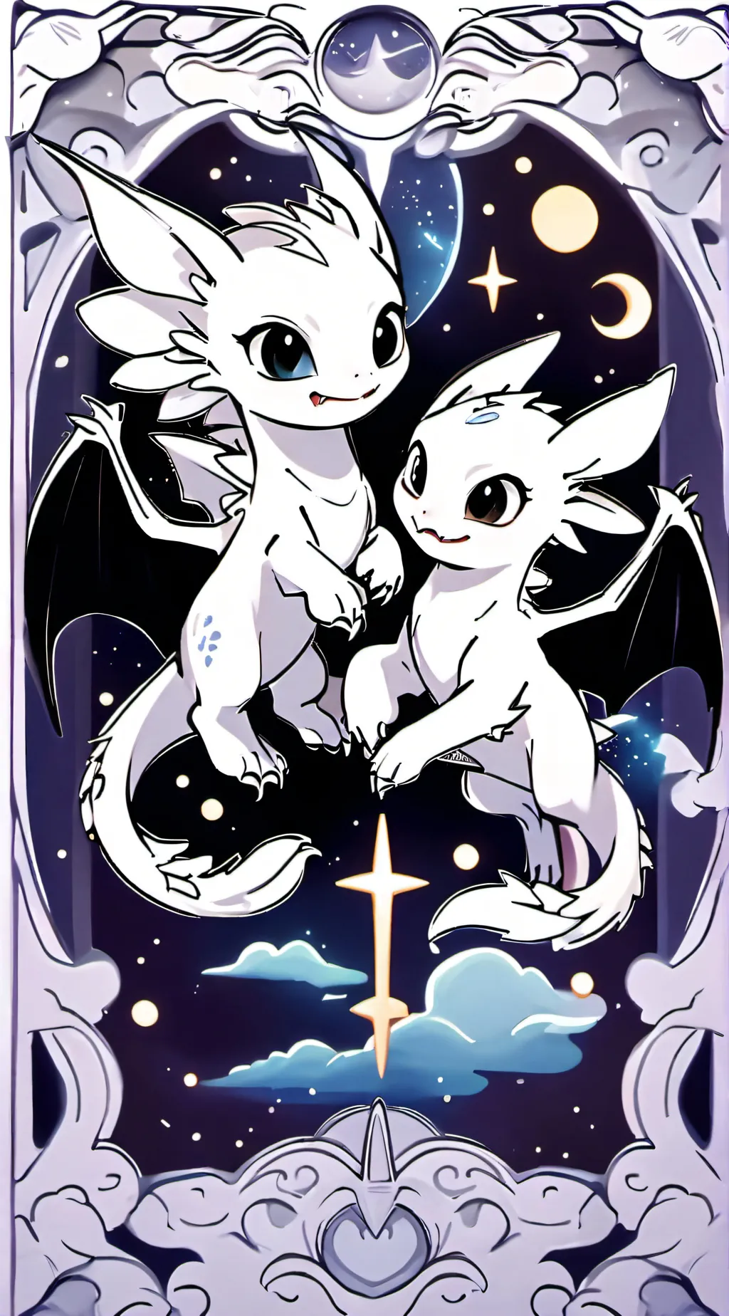 ai character: toothless and lana background