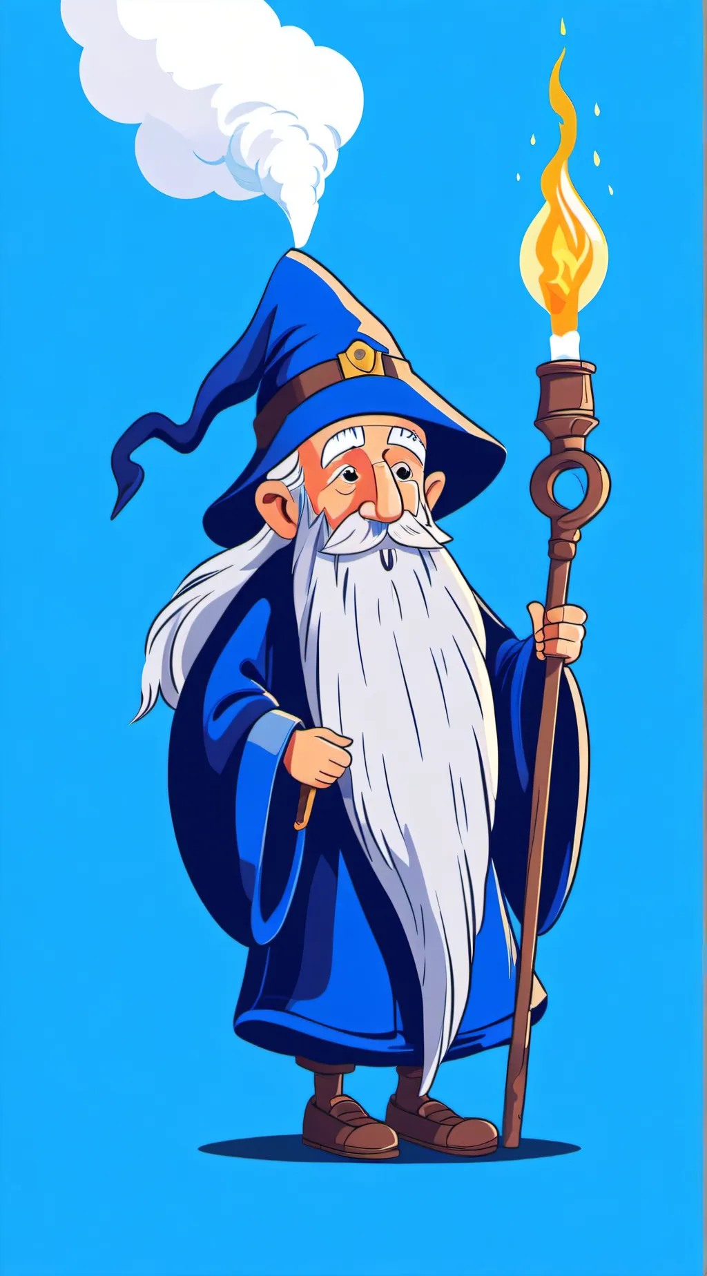 ai character: Breathing wizard background