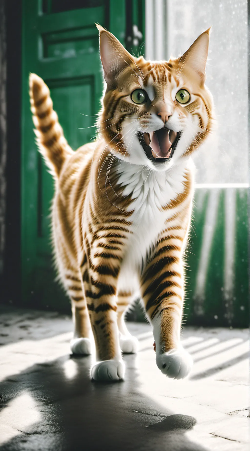 ai character: i go meow cat/cala background