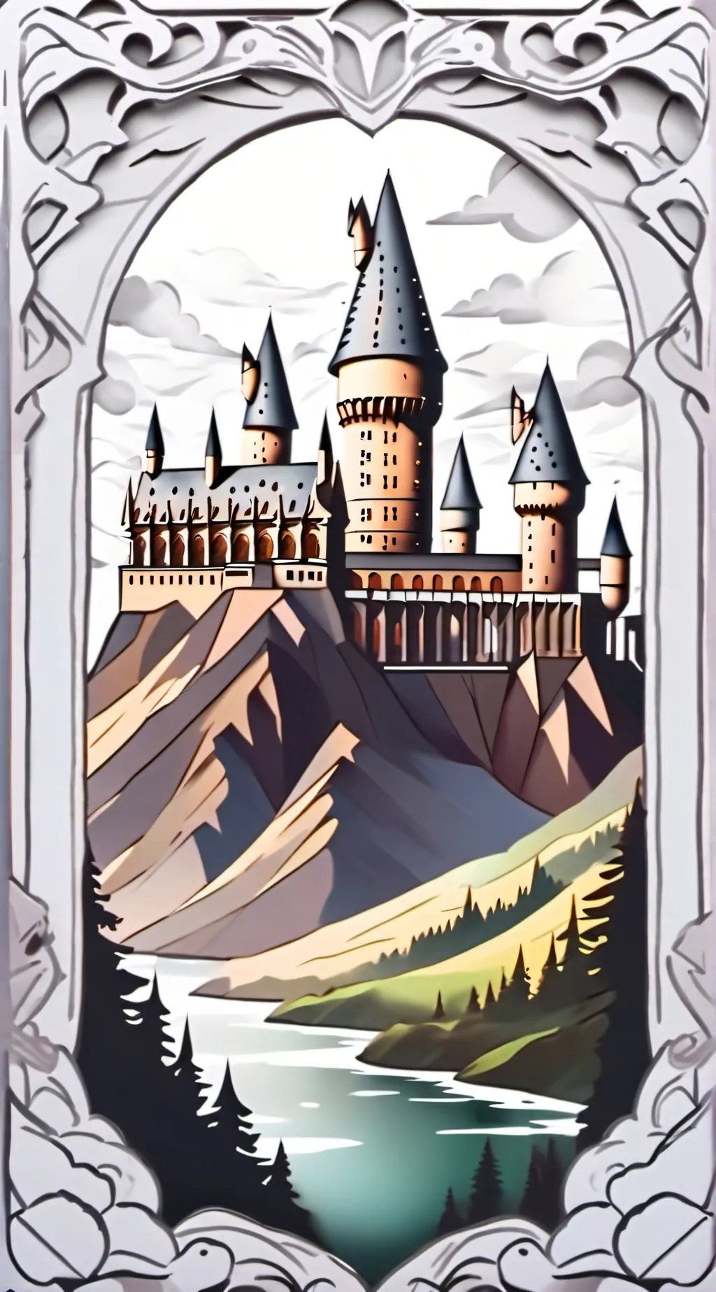 ai character: hogwarts background
