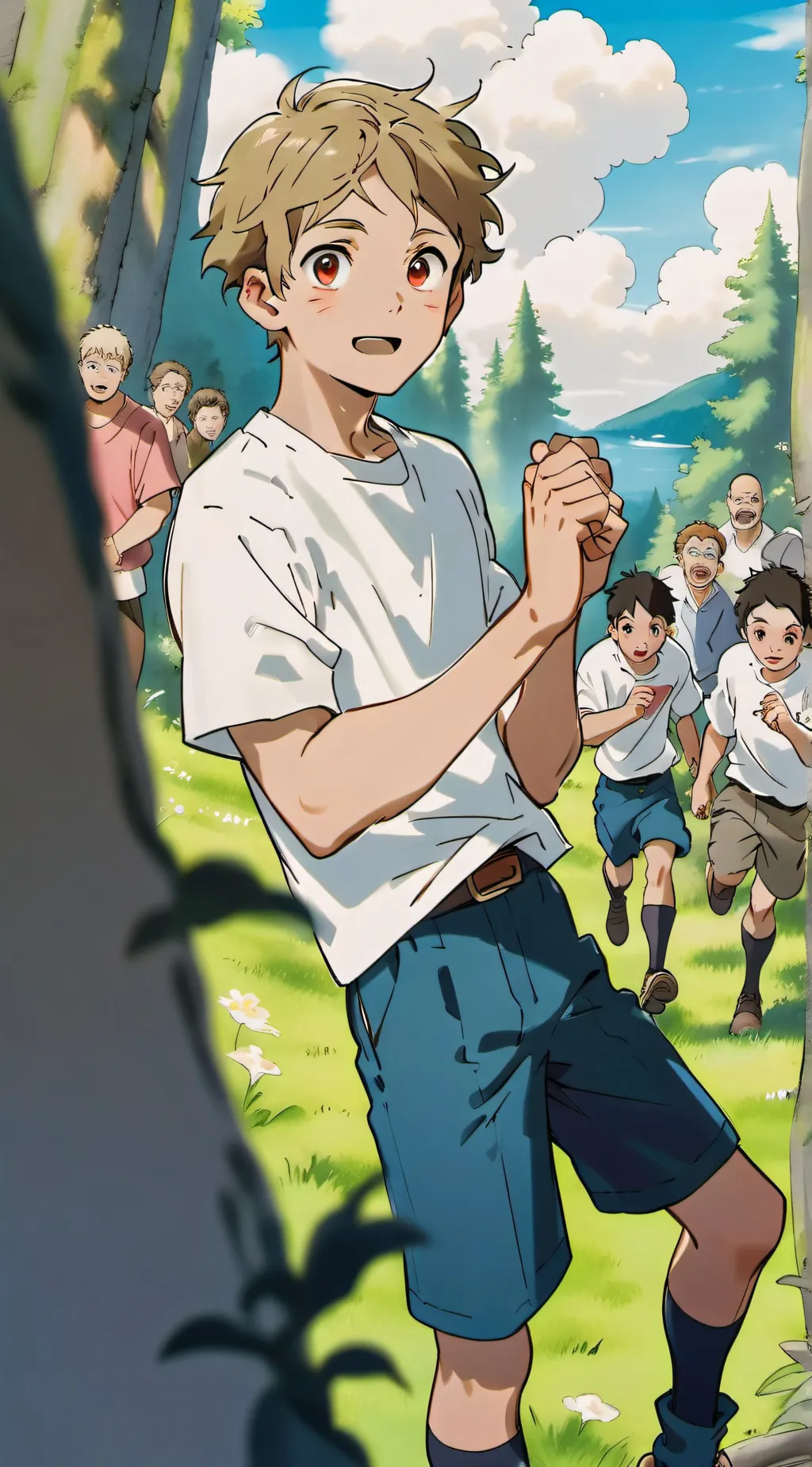 ai character: maze runer  background