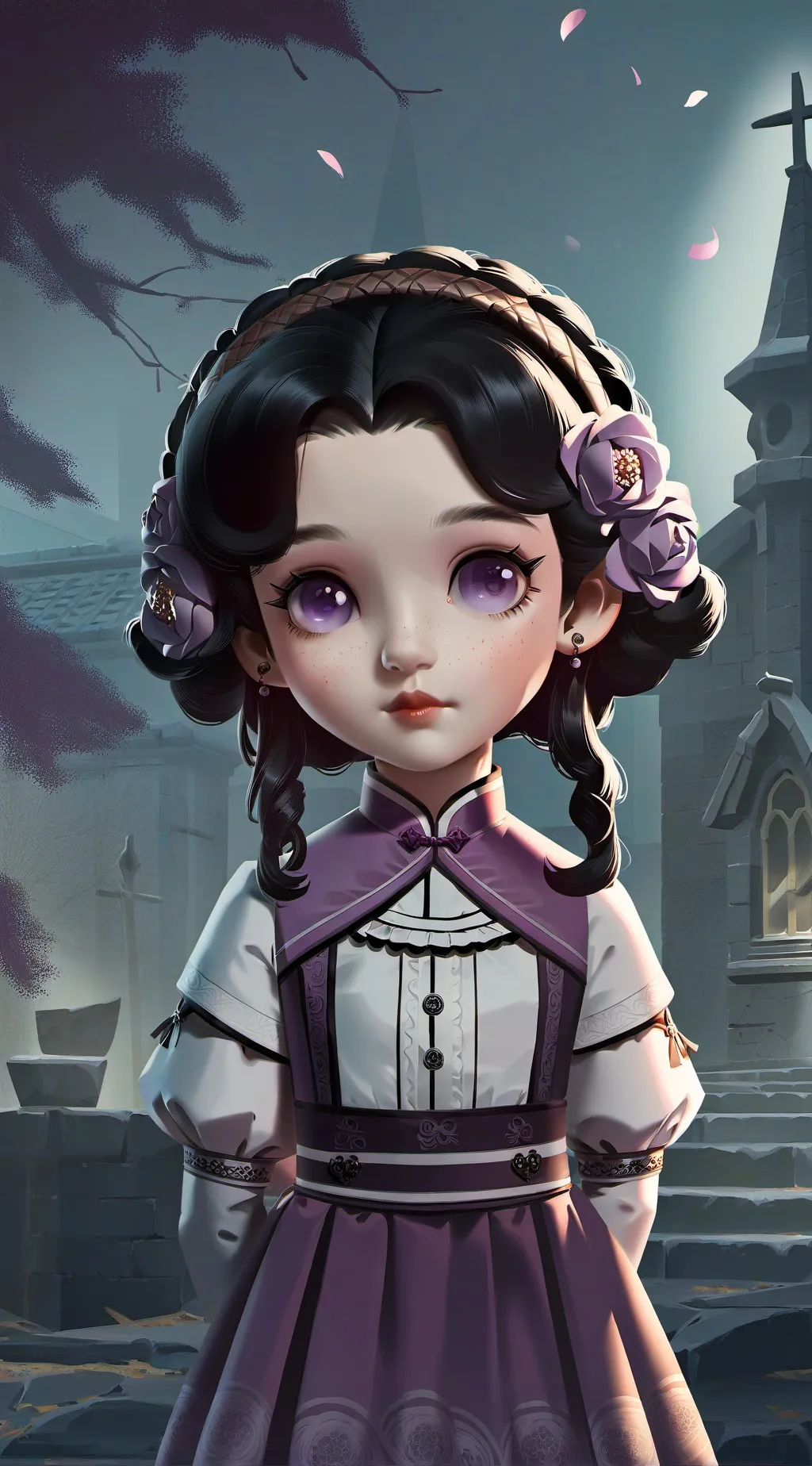 ai character: Aphmau×hh background