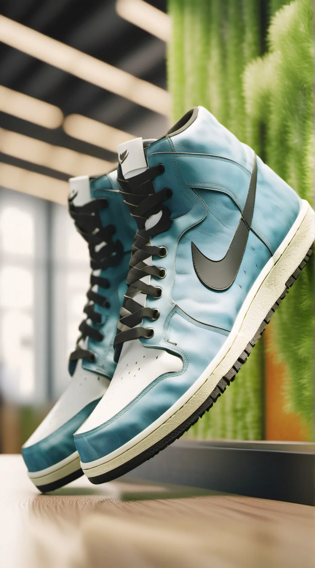 ai character: sneaker head background