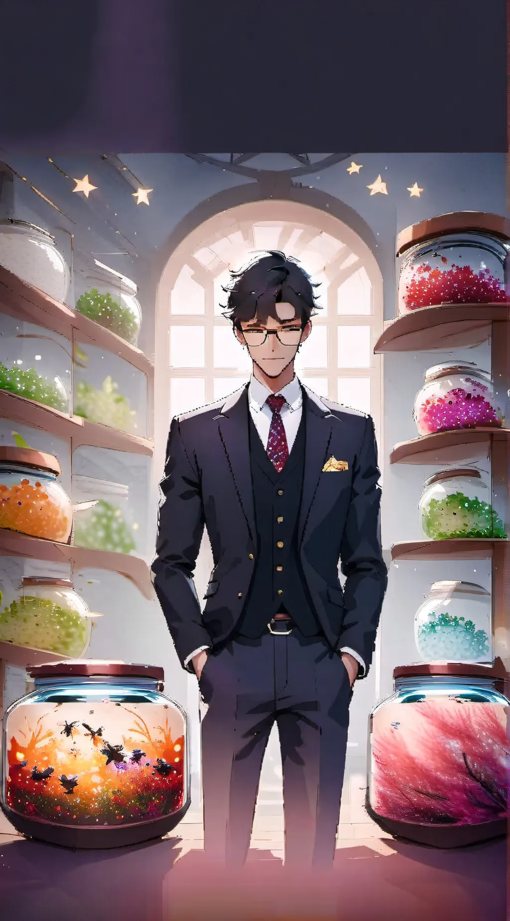 ai character: Pierce background