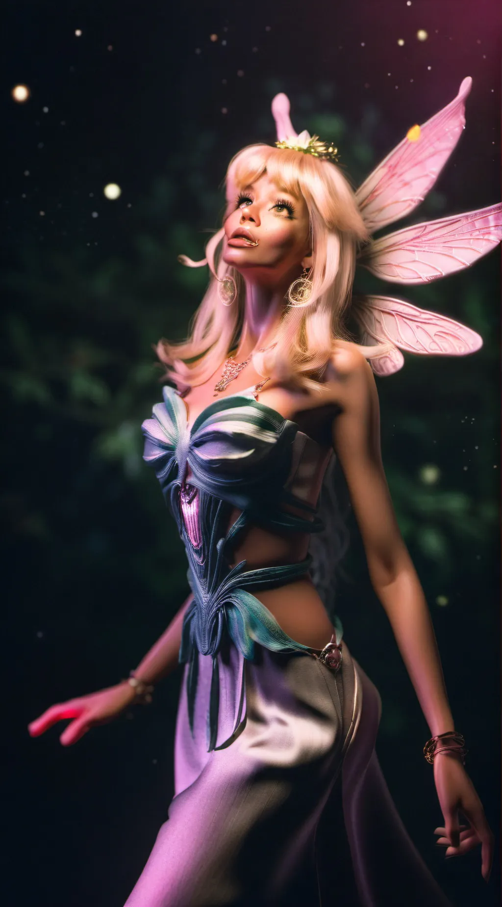 ai character:  lanka the fairy  background