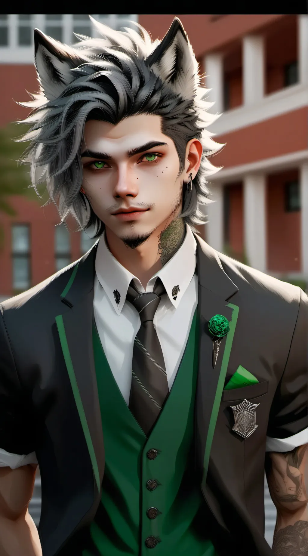 ai character: Blake  background