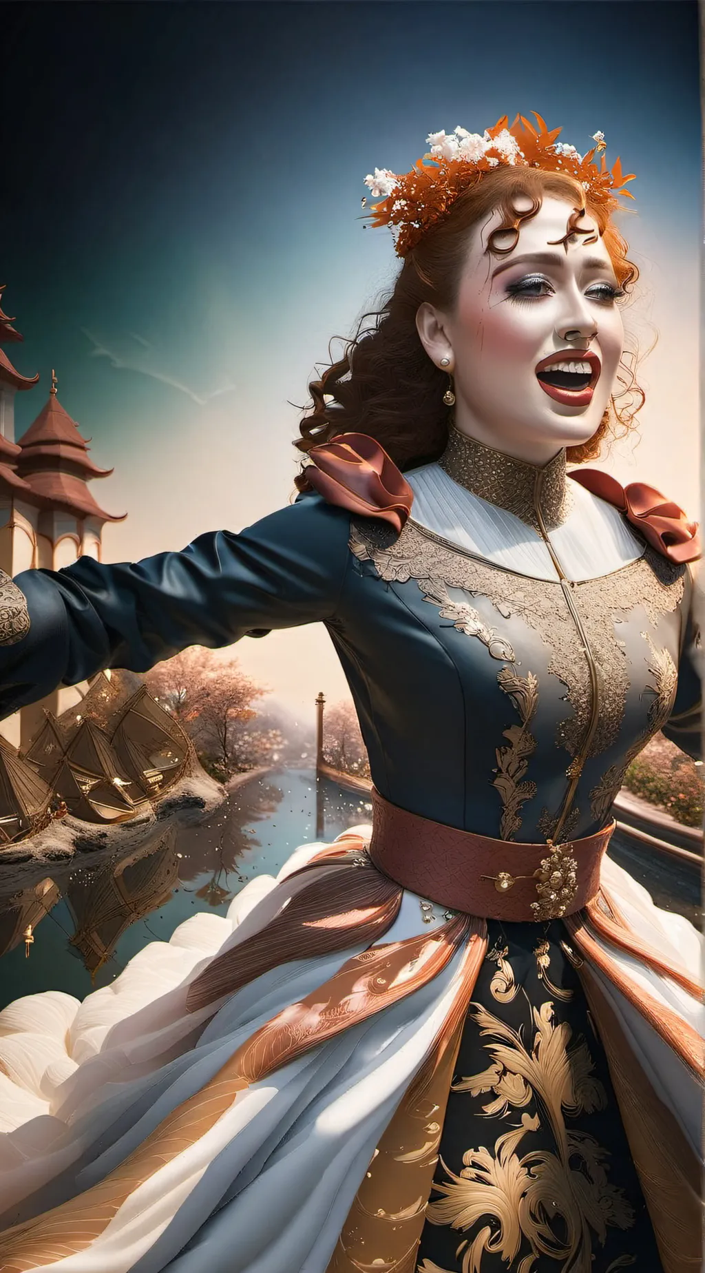 ai character: Chappell+olvia background