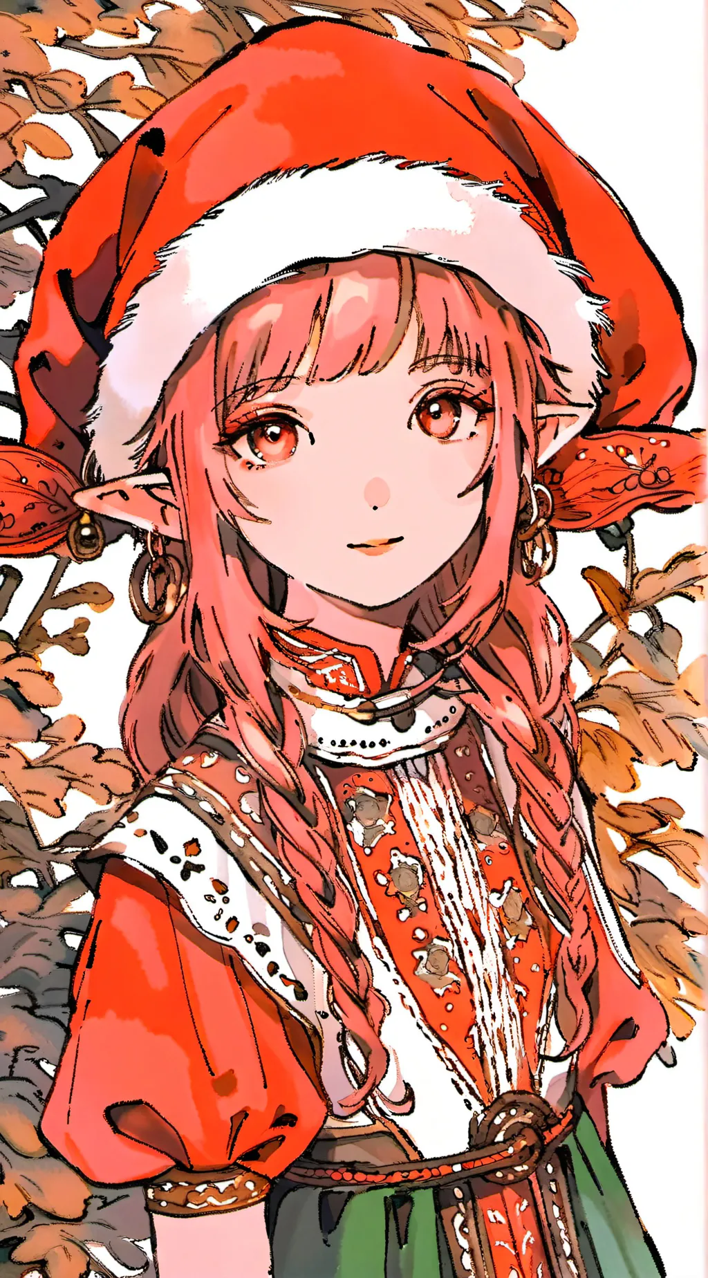ai character: Little elf, sister background