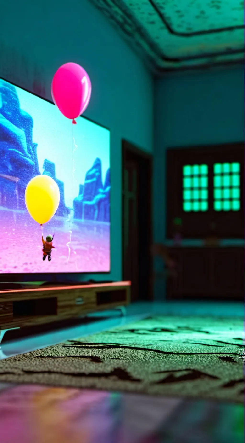 ai character: tv background