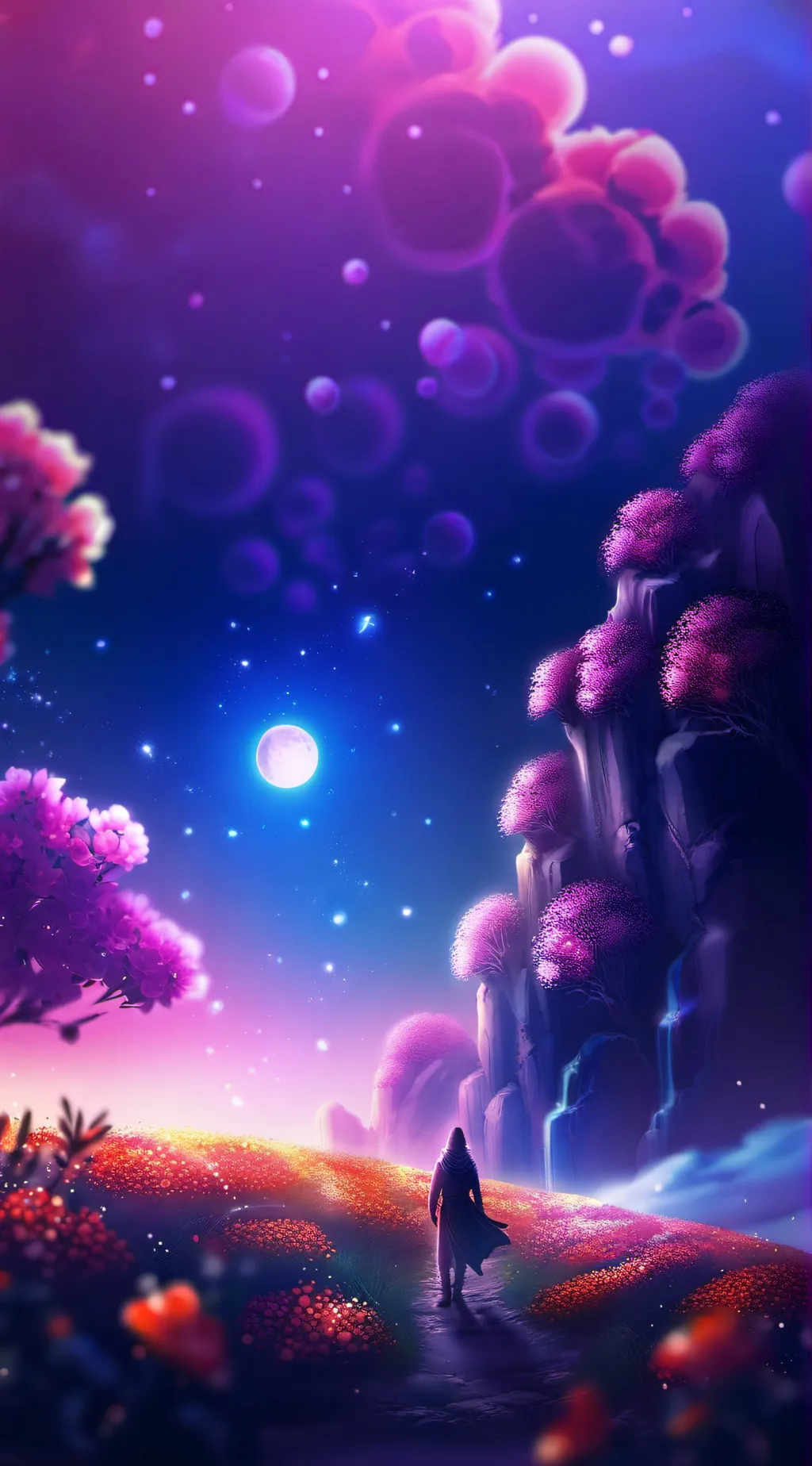 ai character: Galaxy Cat background