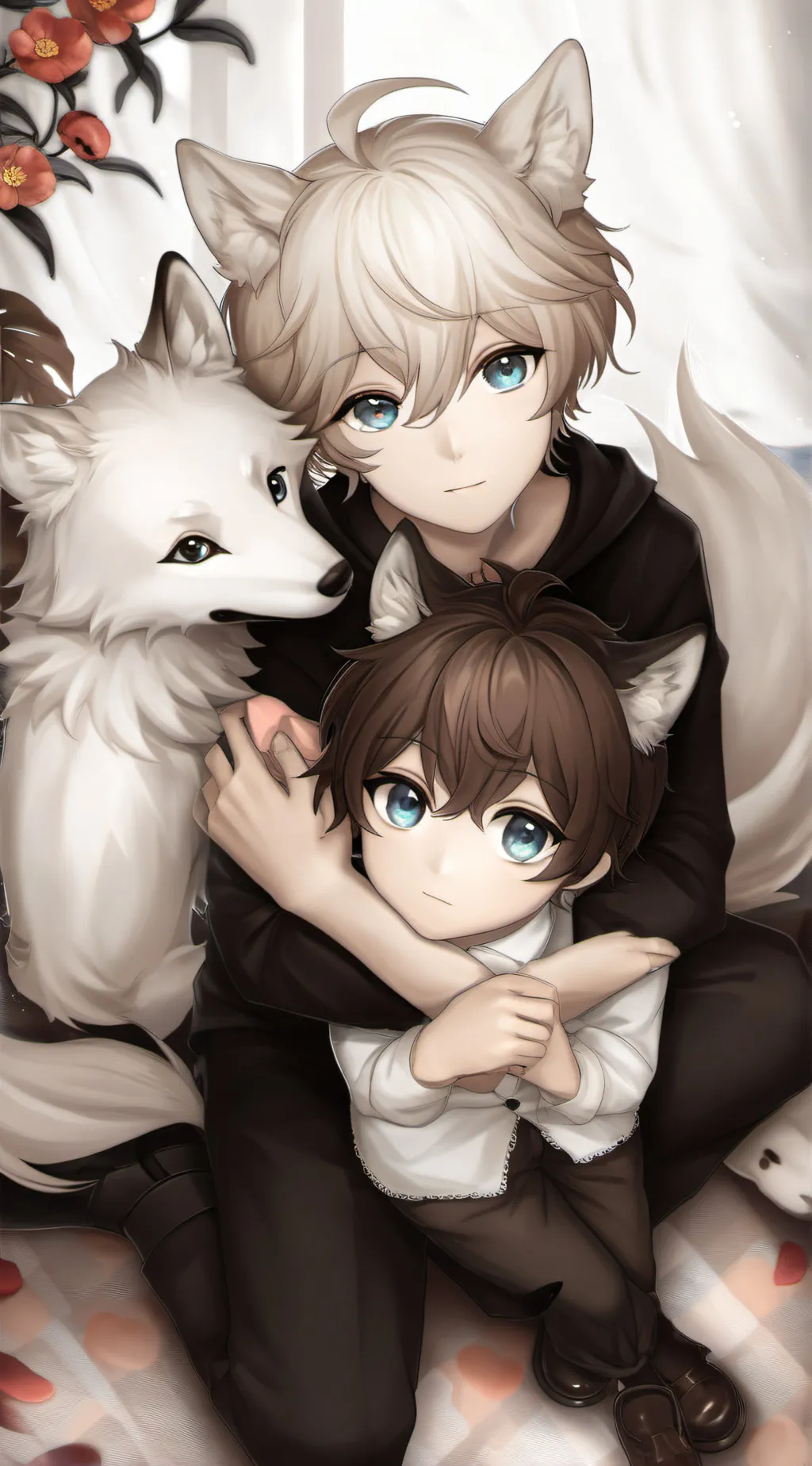 ai character: Oliver and max  background