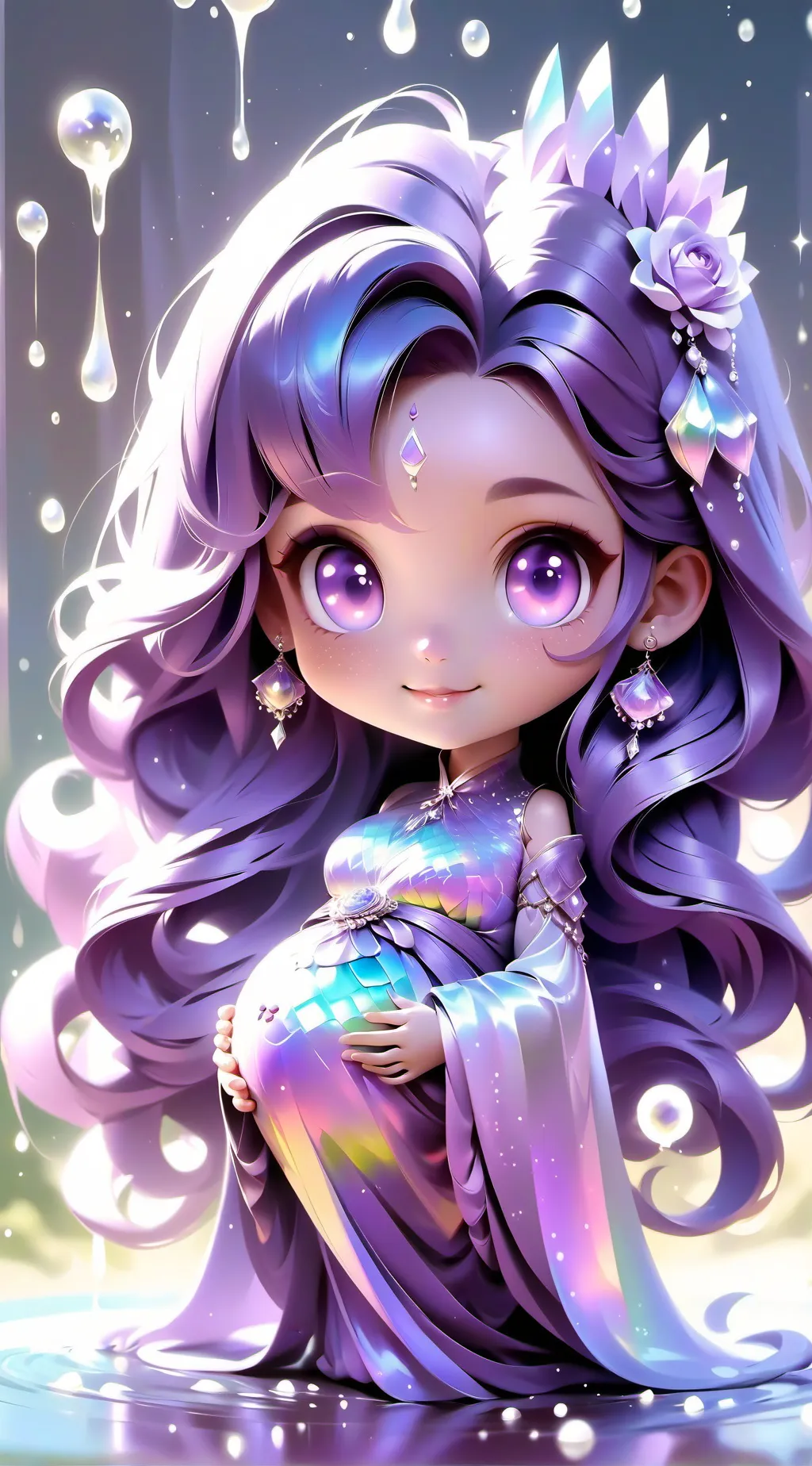 ai character: Magenta and King background