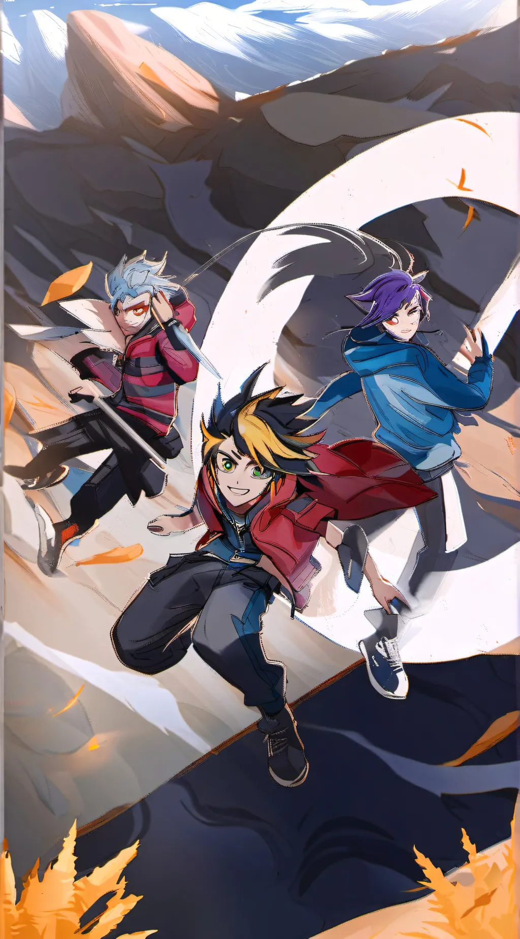 ai character: Beyblade X background