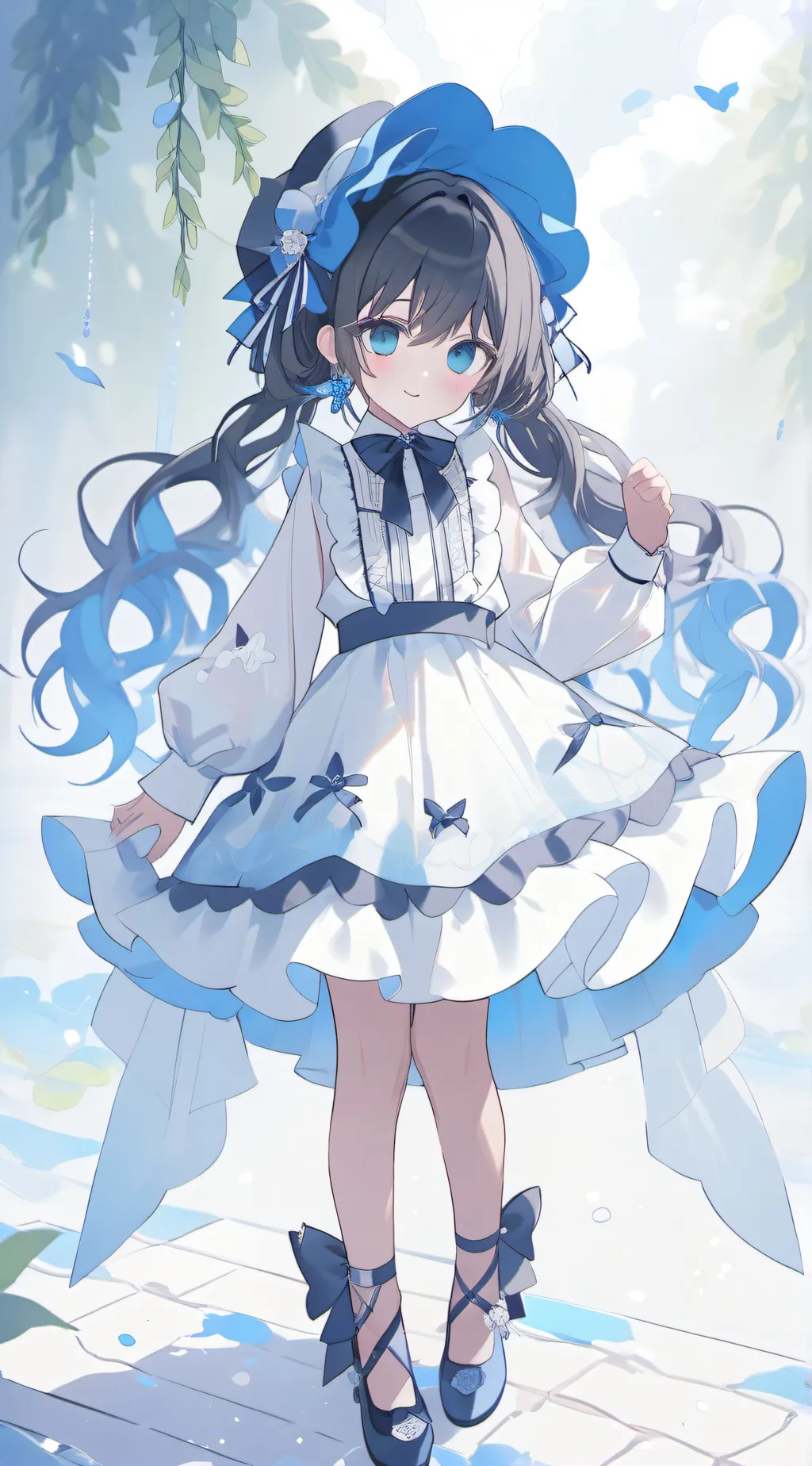 ai character: Smiling critters  background