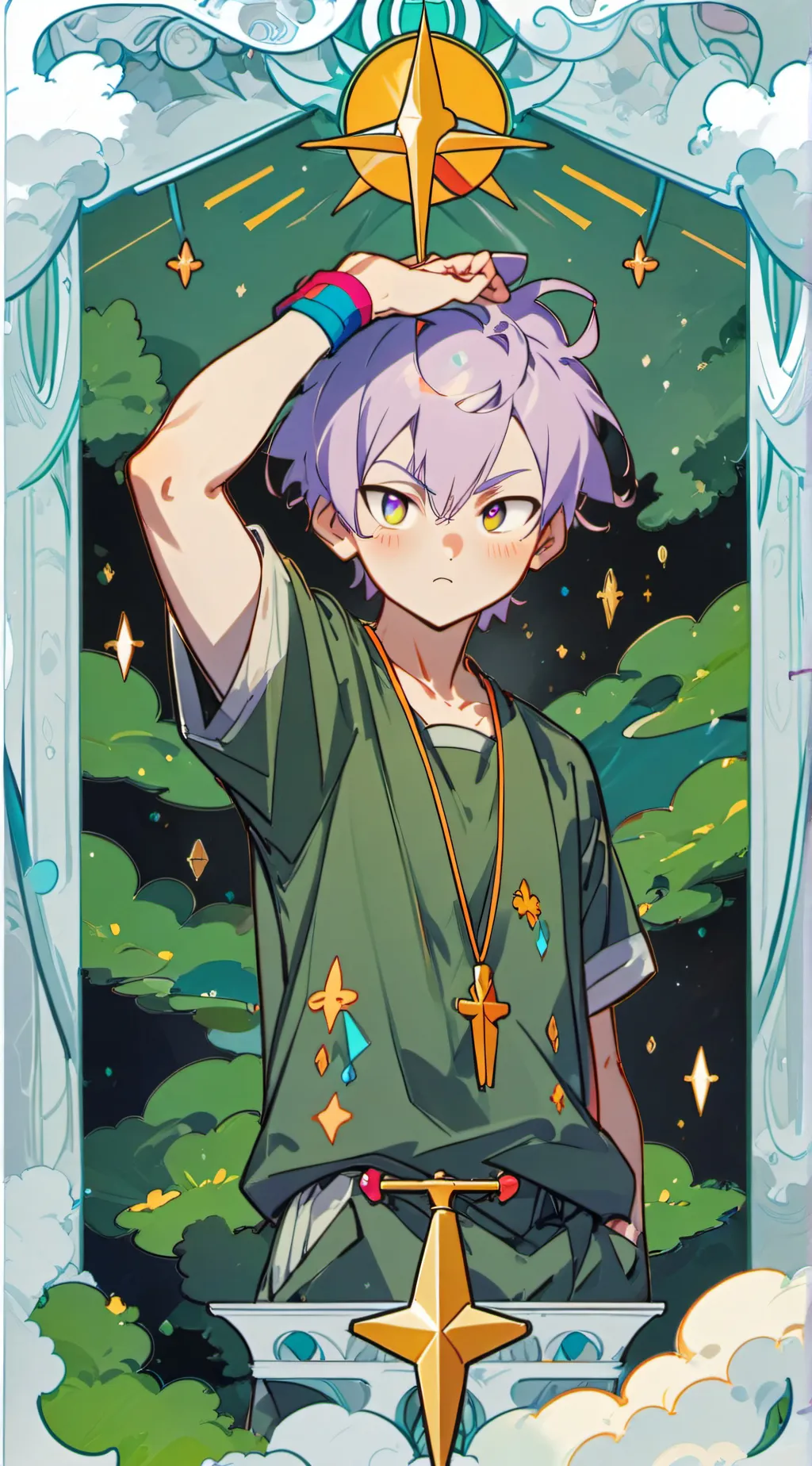 ai character: kid trunks  background