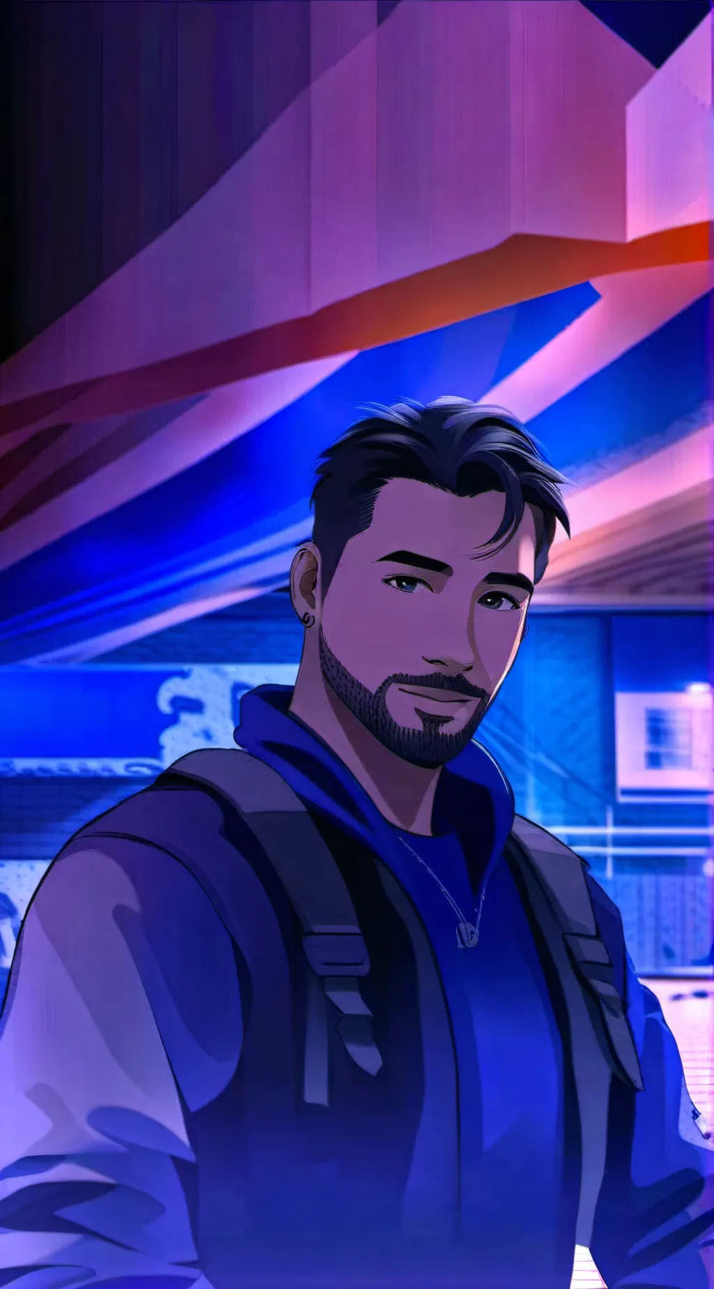 ai character: Vincent D background