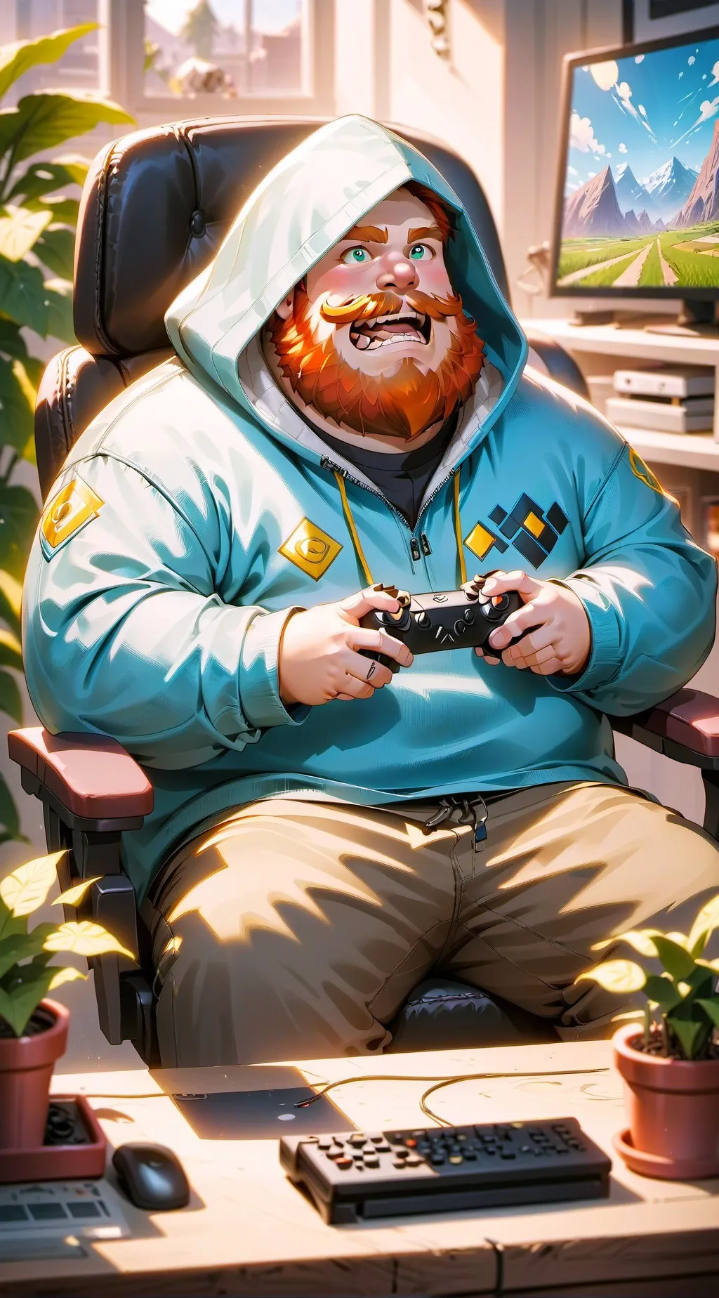 ai character: CaseOh background